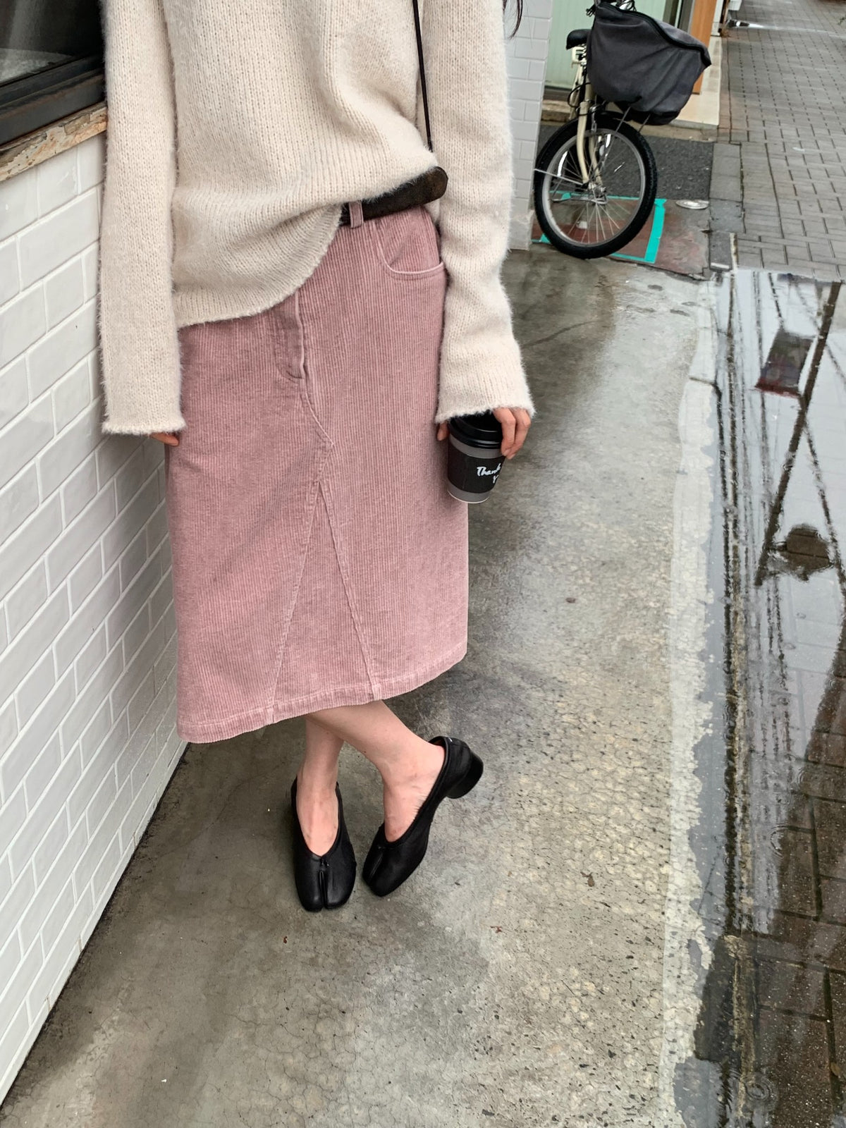 here corduroy skirt-2col