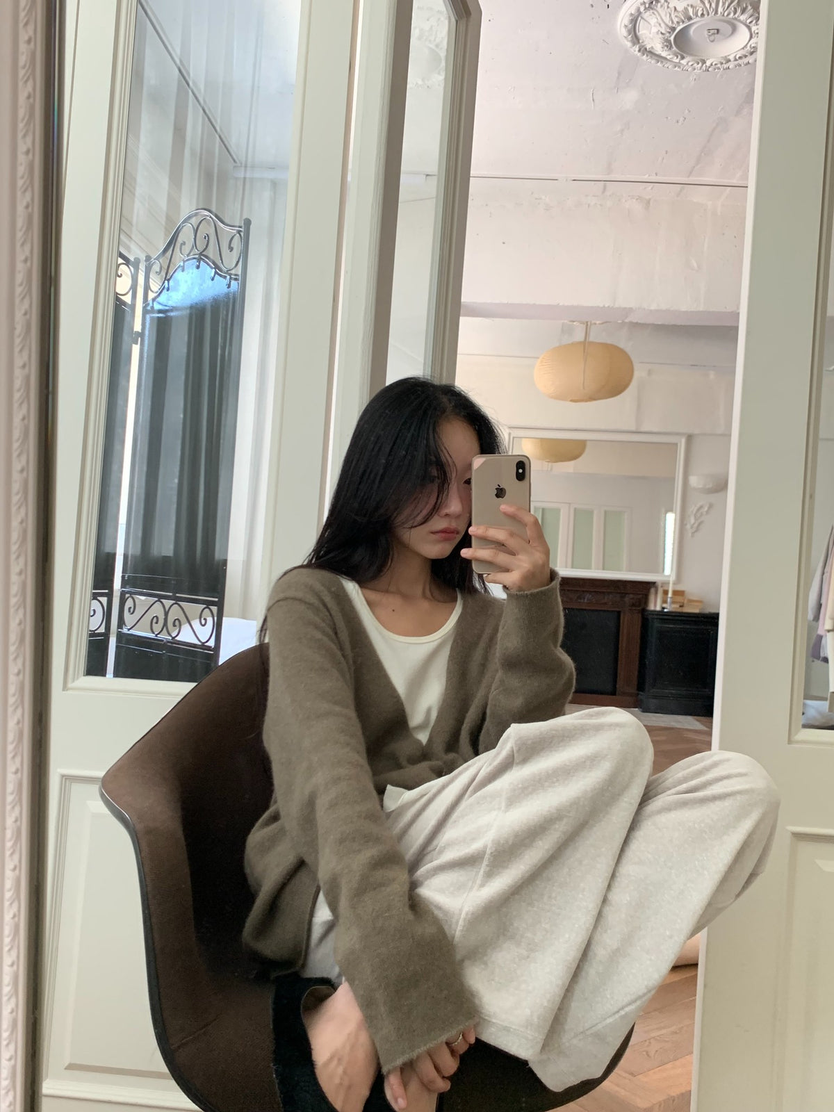 raccoon hill v knit-4col