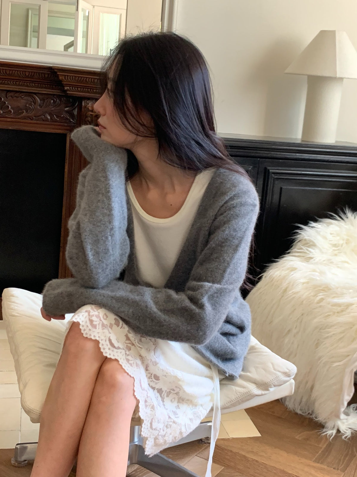 raccoon hill v knit-4col