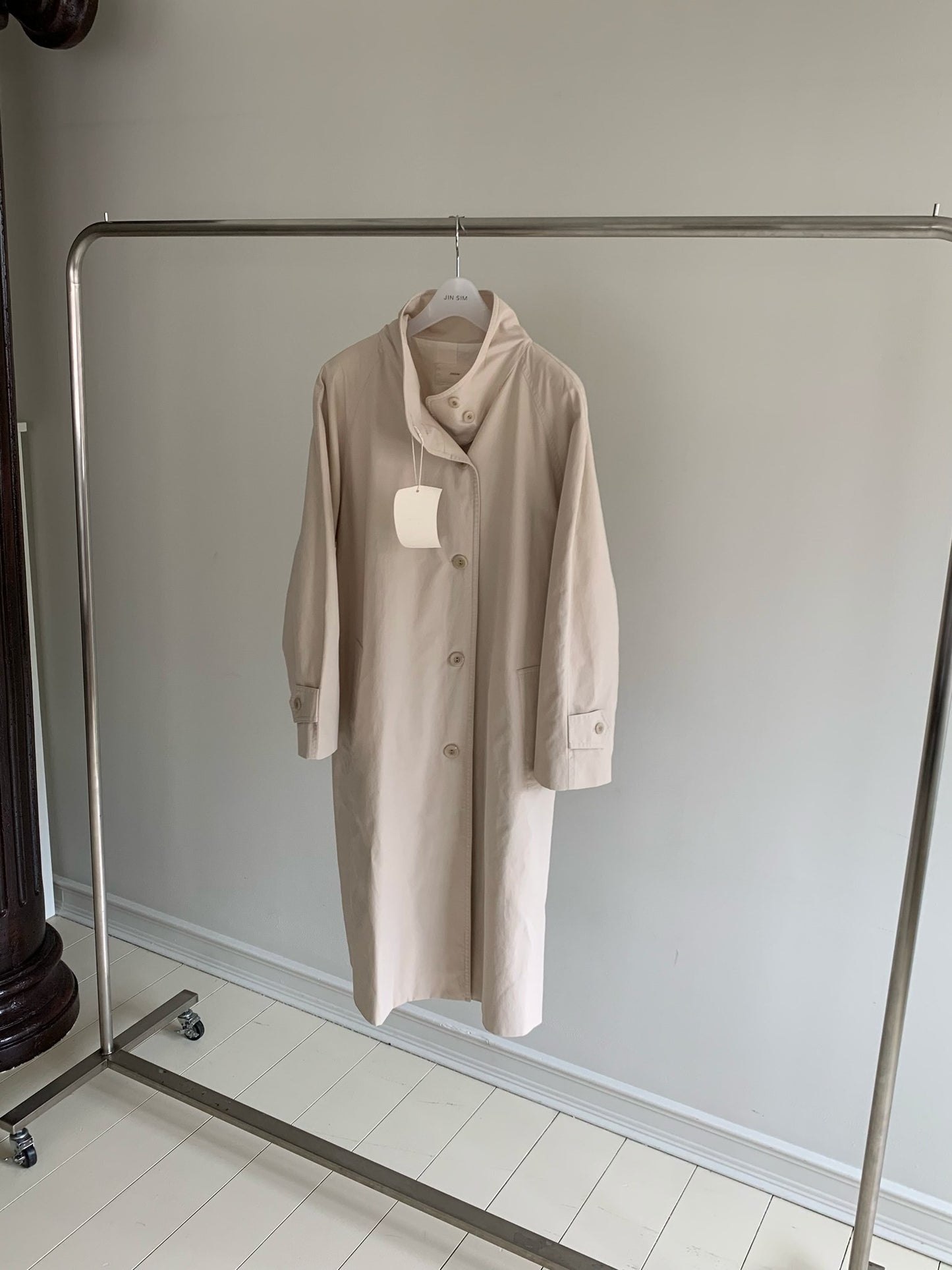 pierre high-neck trench coat