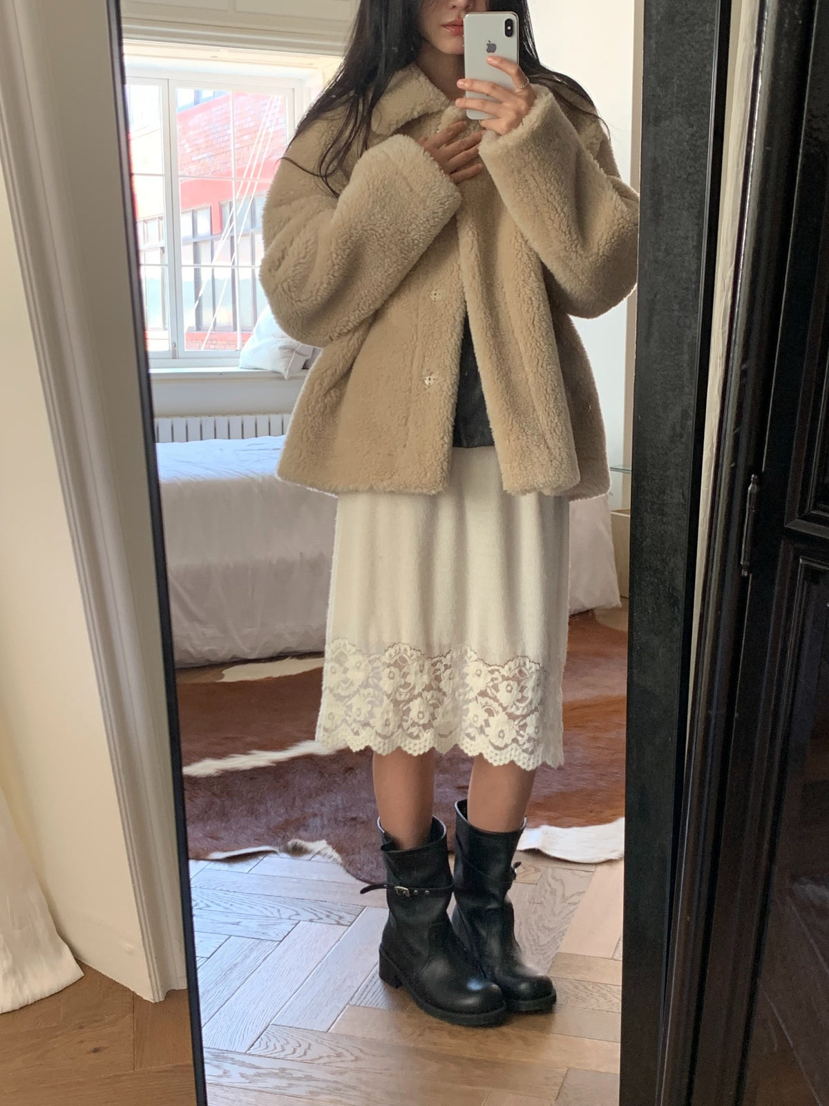 Ferry shearling mustang-2col