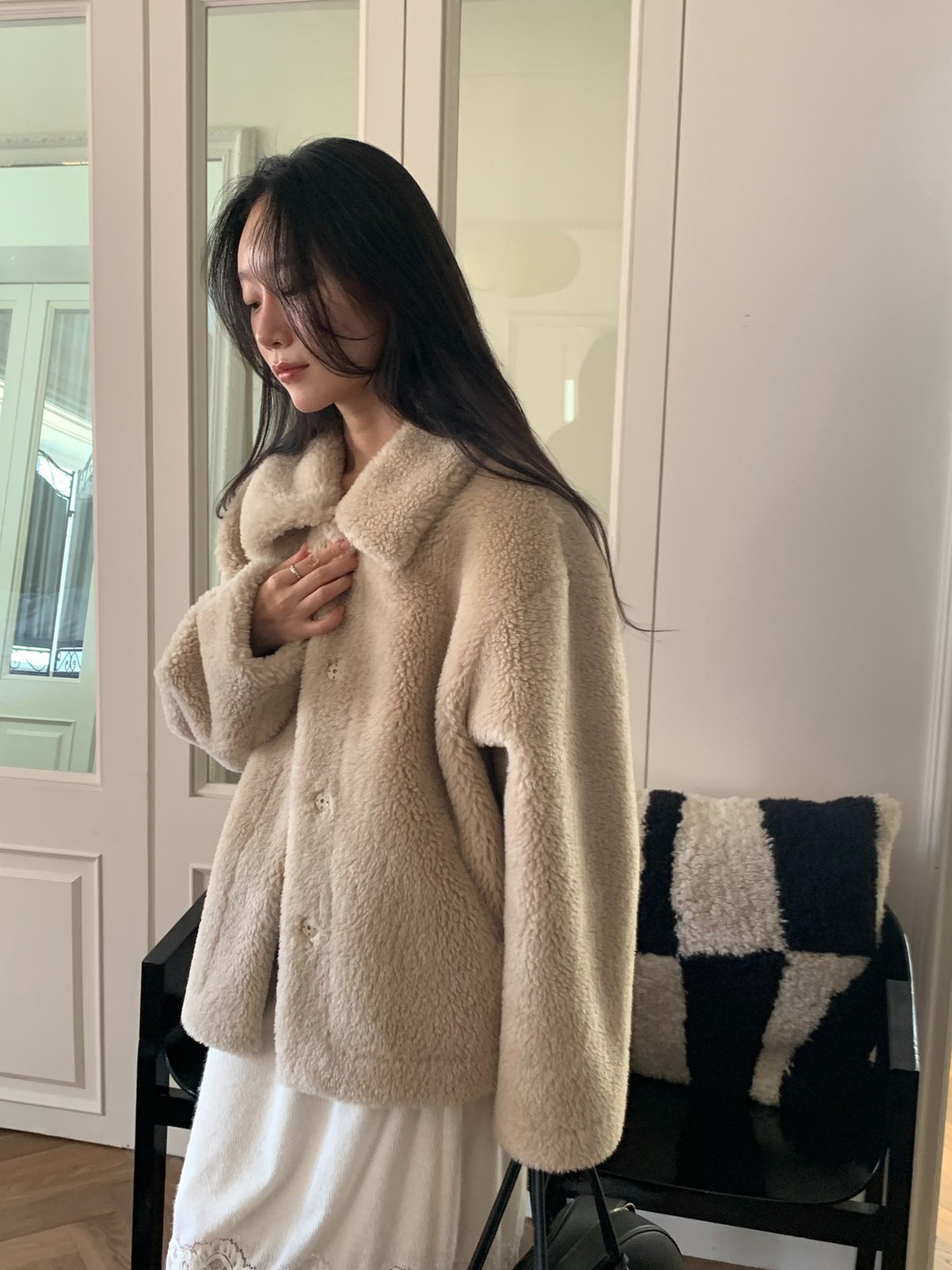 Ferry shearling mustang-2col