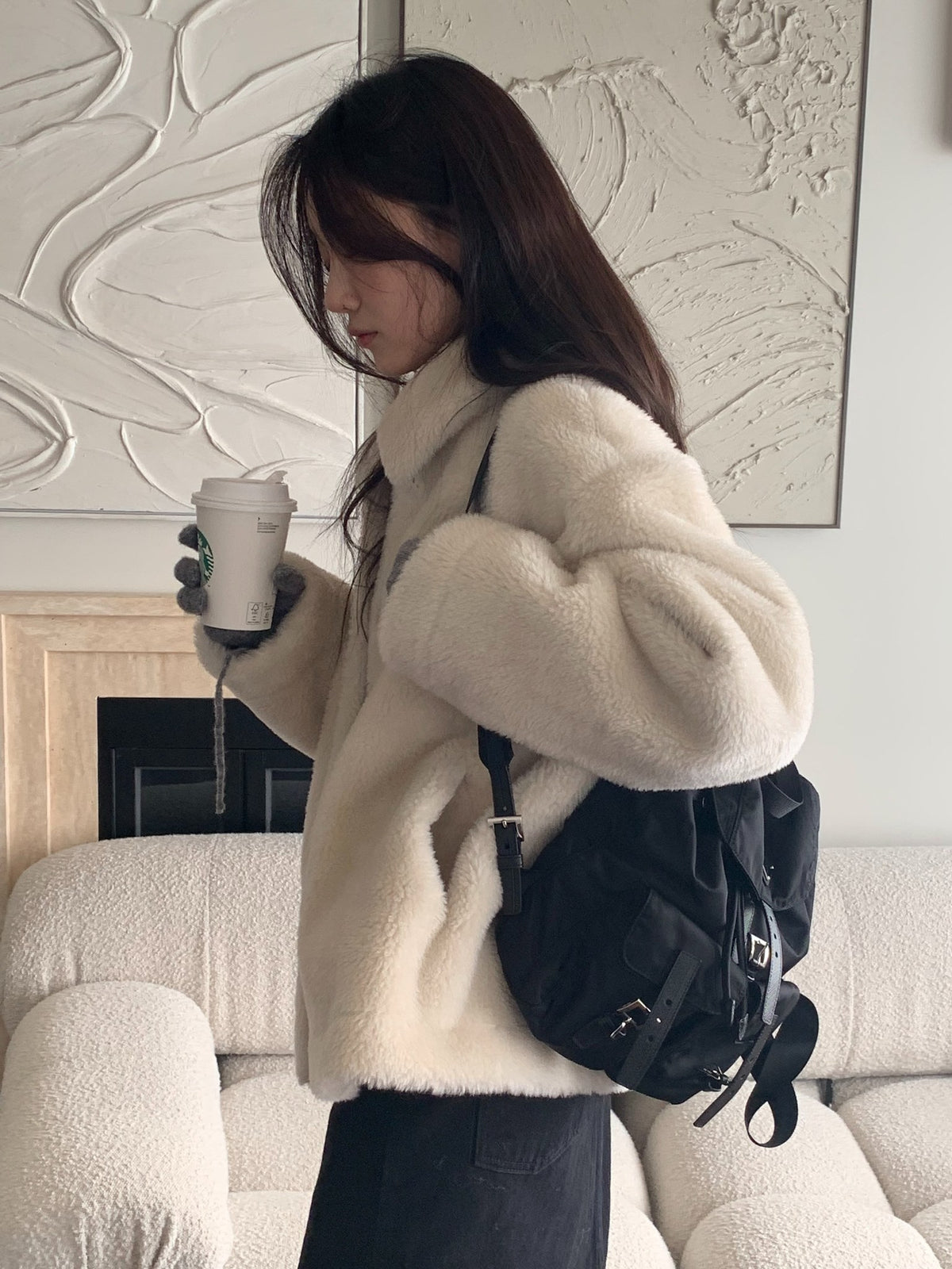 Ferry shearling mustang-2col