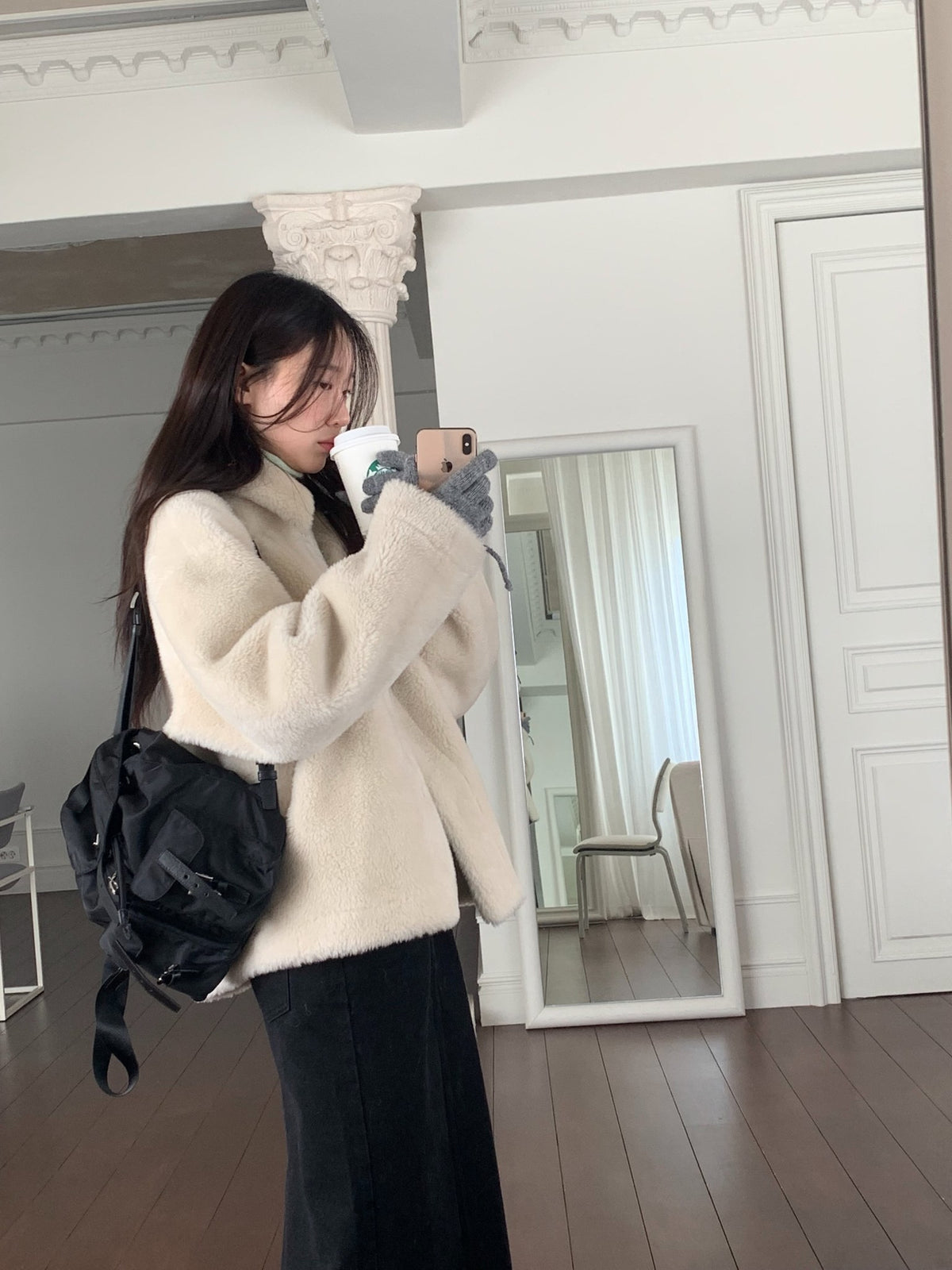 Ferry shearling mustang-2col