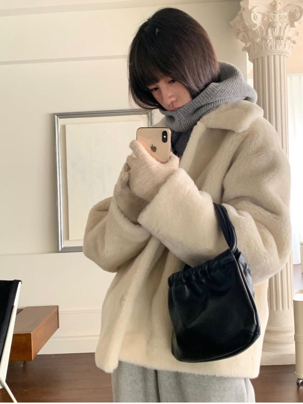 Ferry shearling mustang-2col