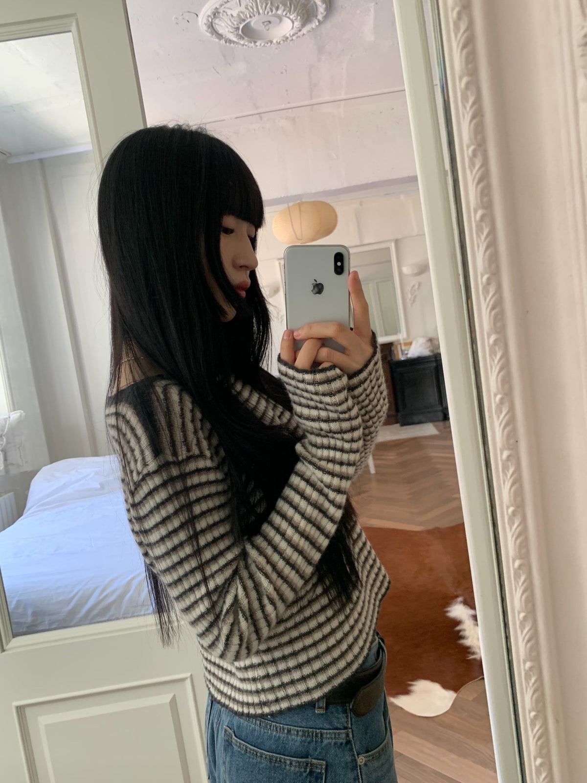 laboum crop knit-2col