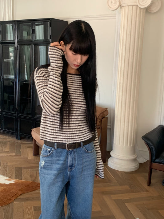 laboum crop knit-2col