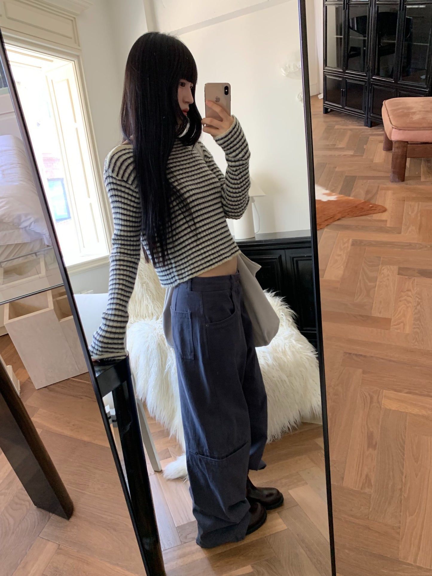 laboum crop knit-2col