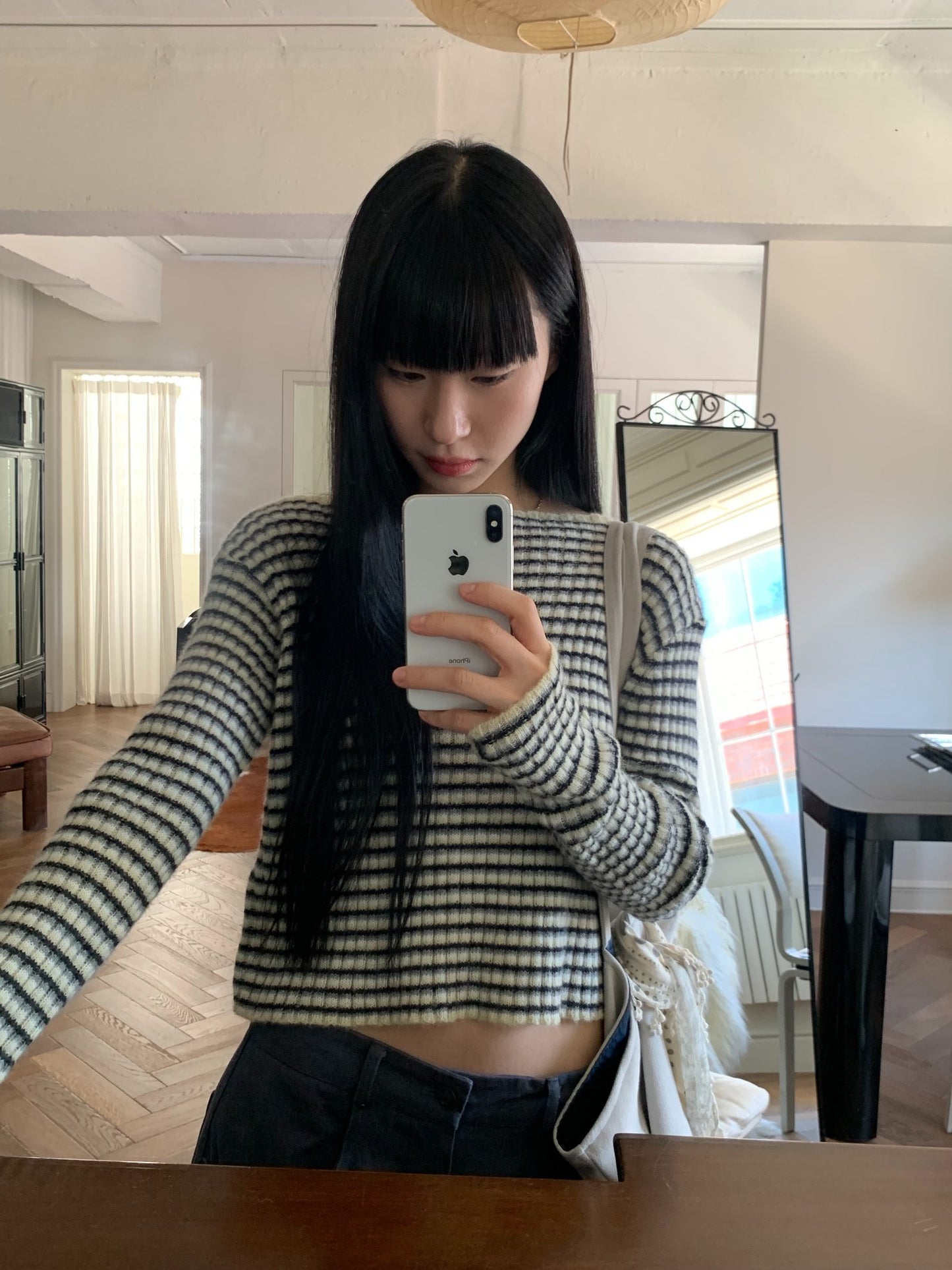 laboum crop knit-2col