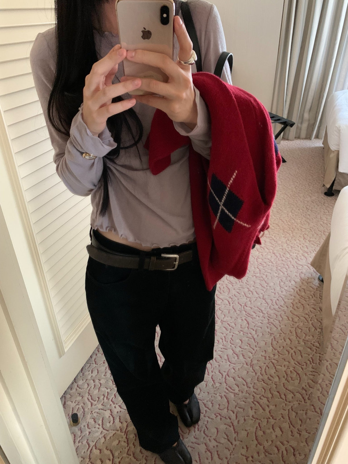 black corduroy pants