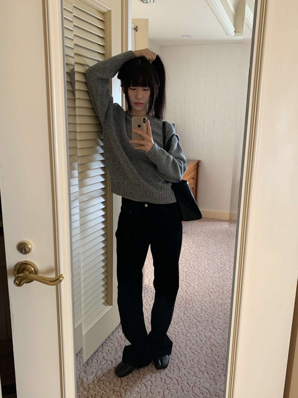 black corduroy pants