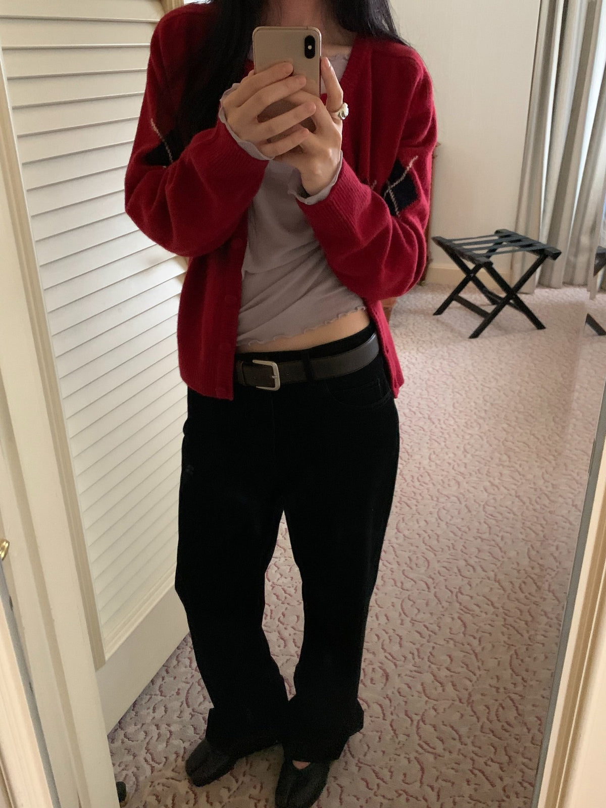 black corduroy pants