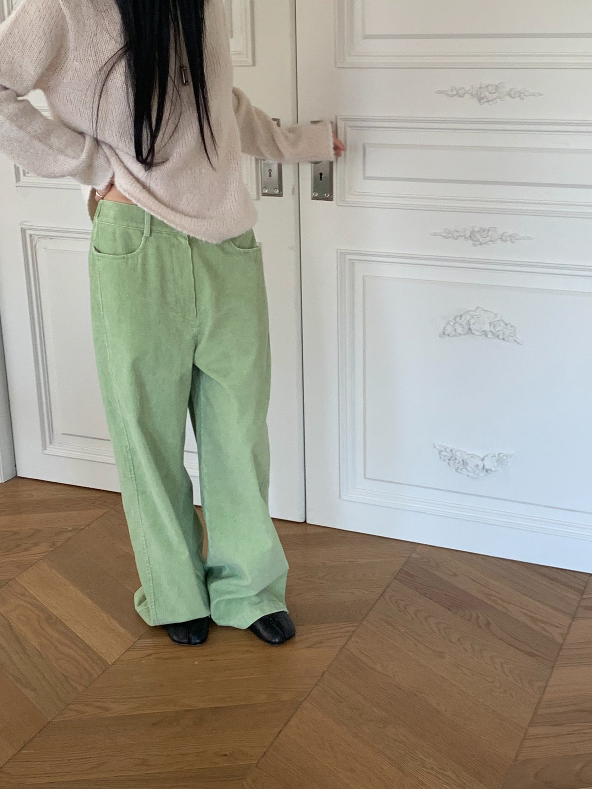 mute corduroy pants-4col