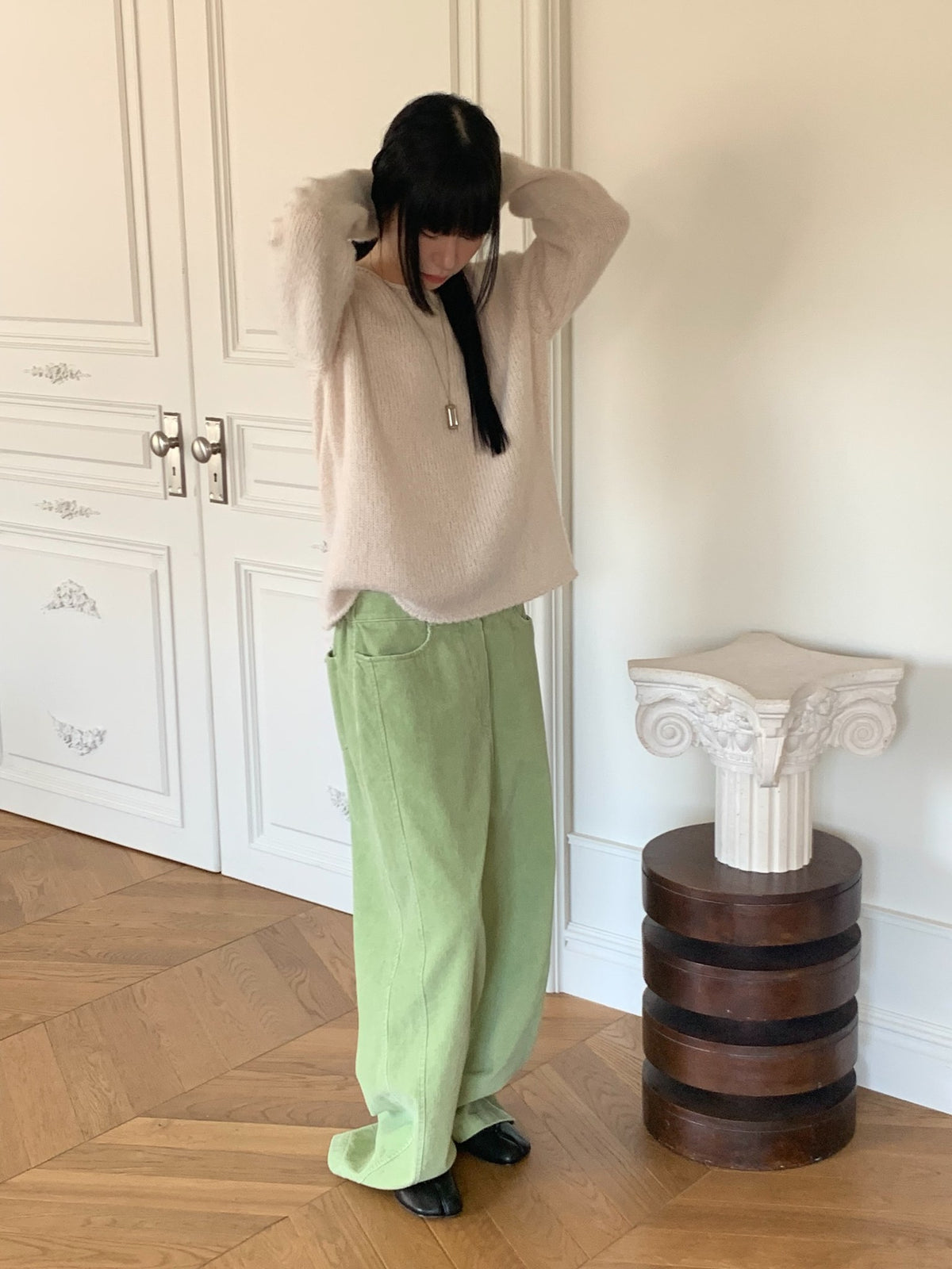 mute corduroy pants-4col