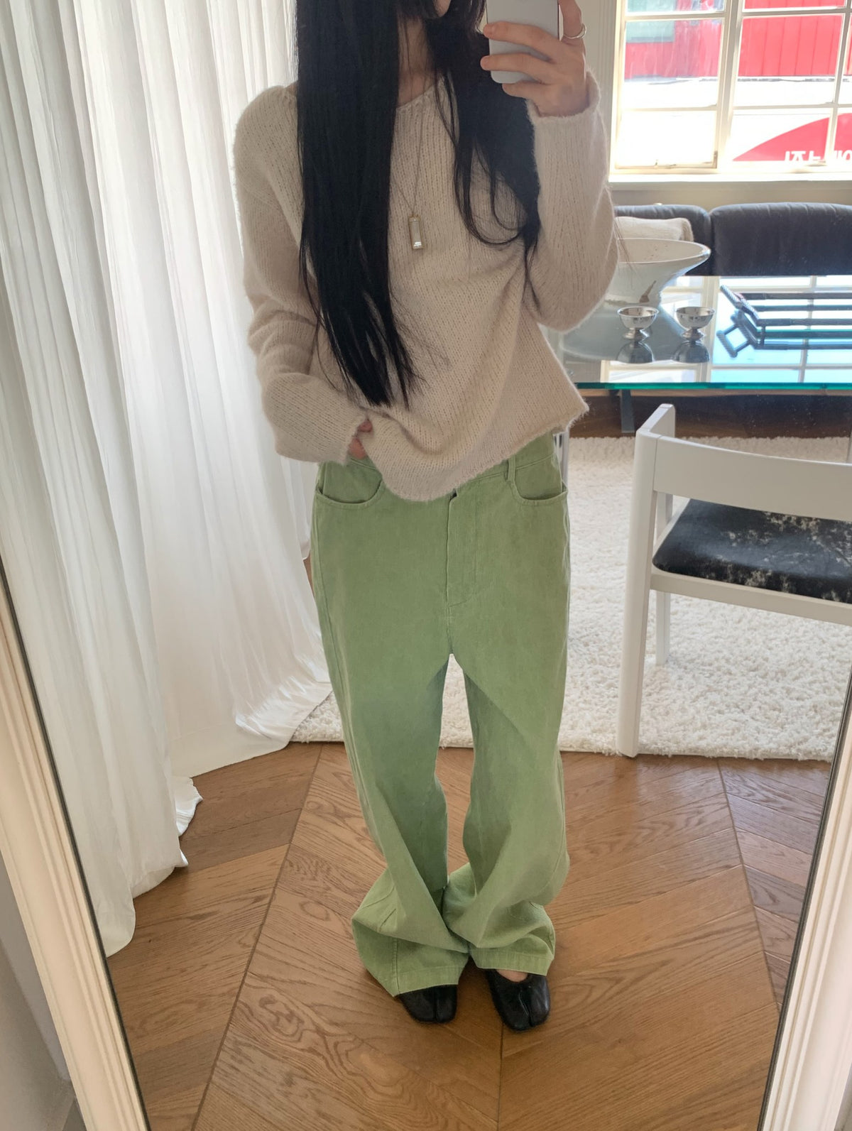 mute corduroy pants-4col