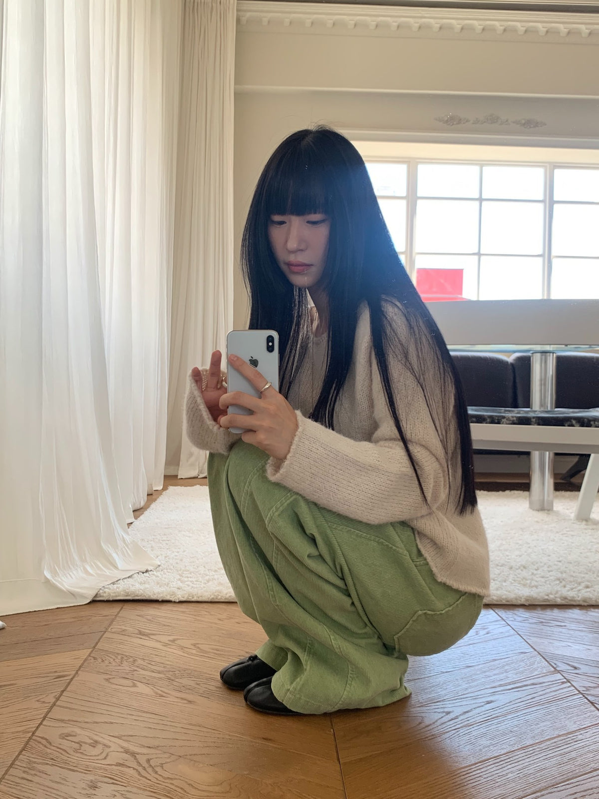 mute corduroy pants-4col
