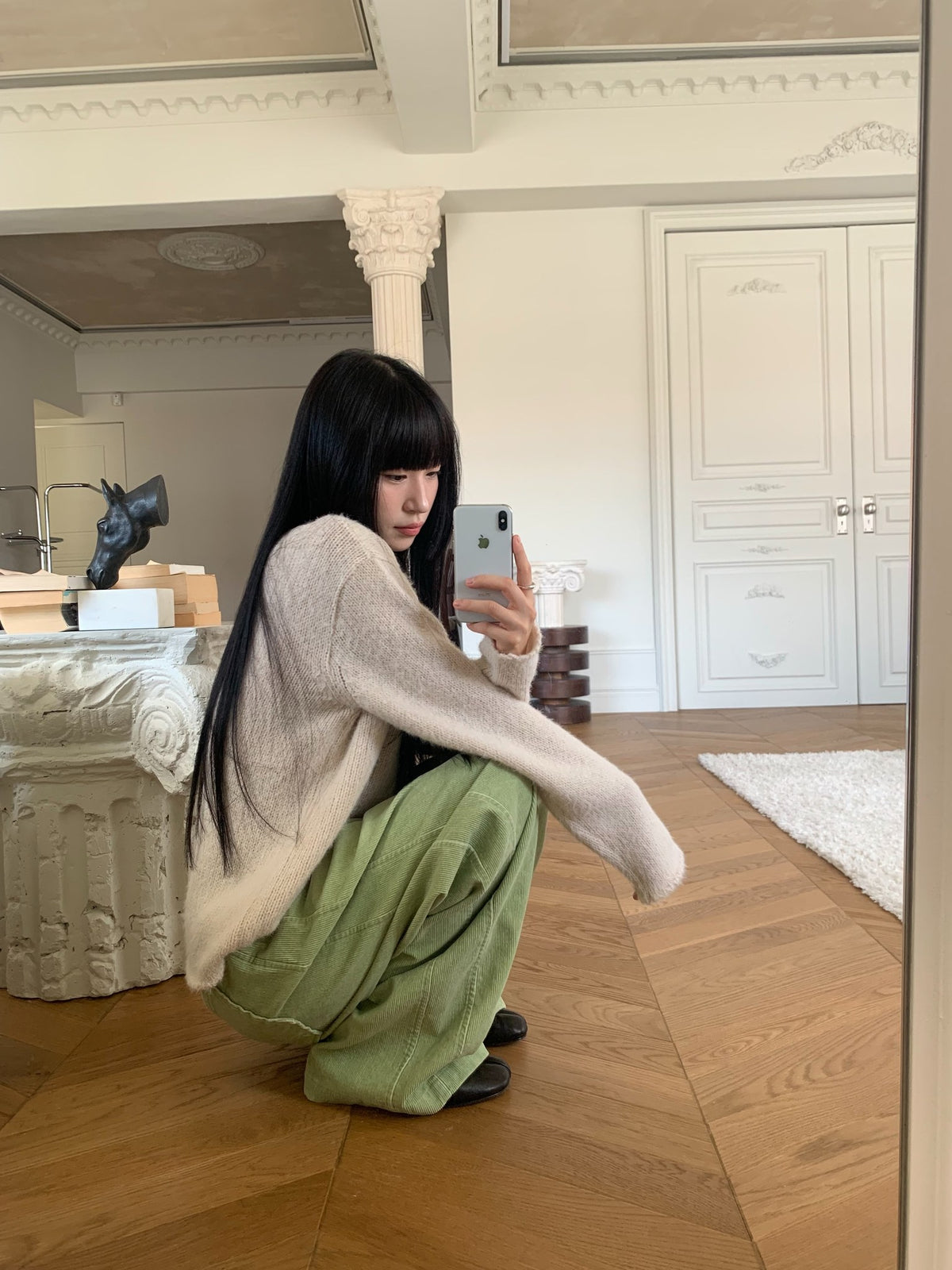 mute corduroy pants-4col