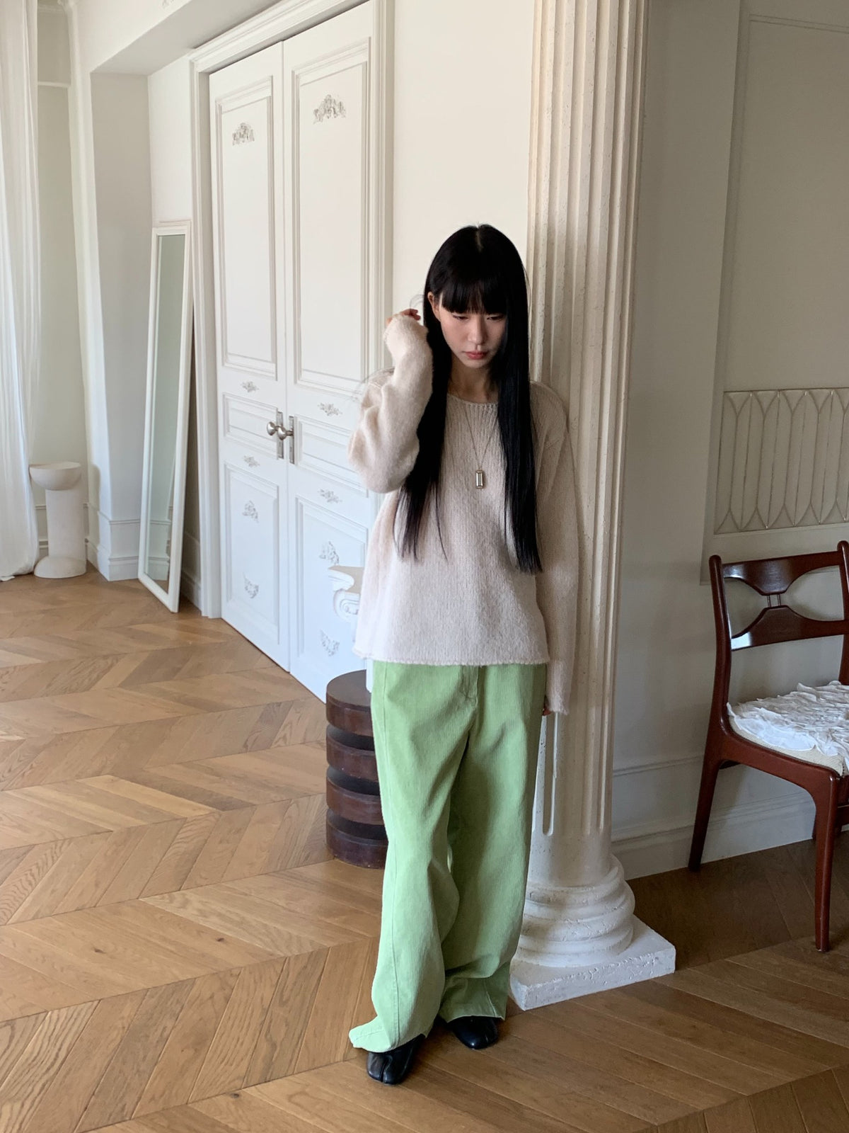 mute corduroy pants-4col