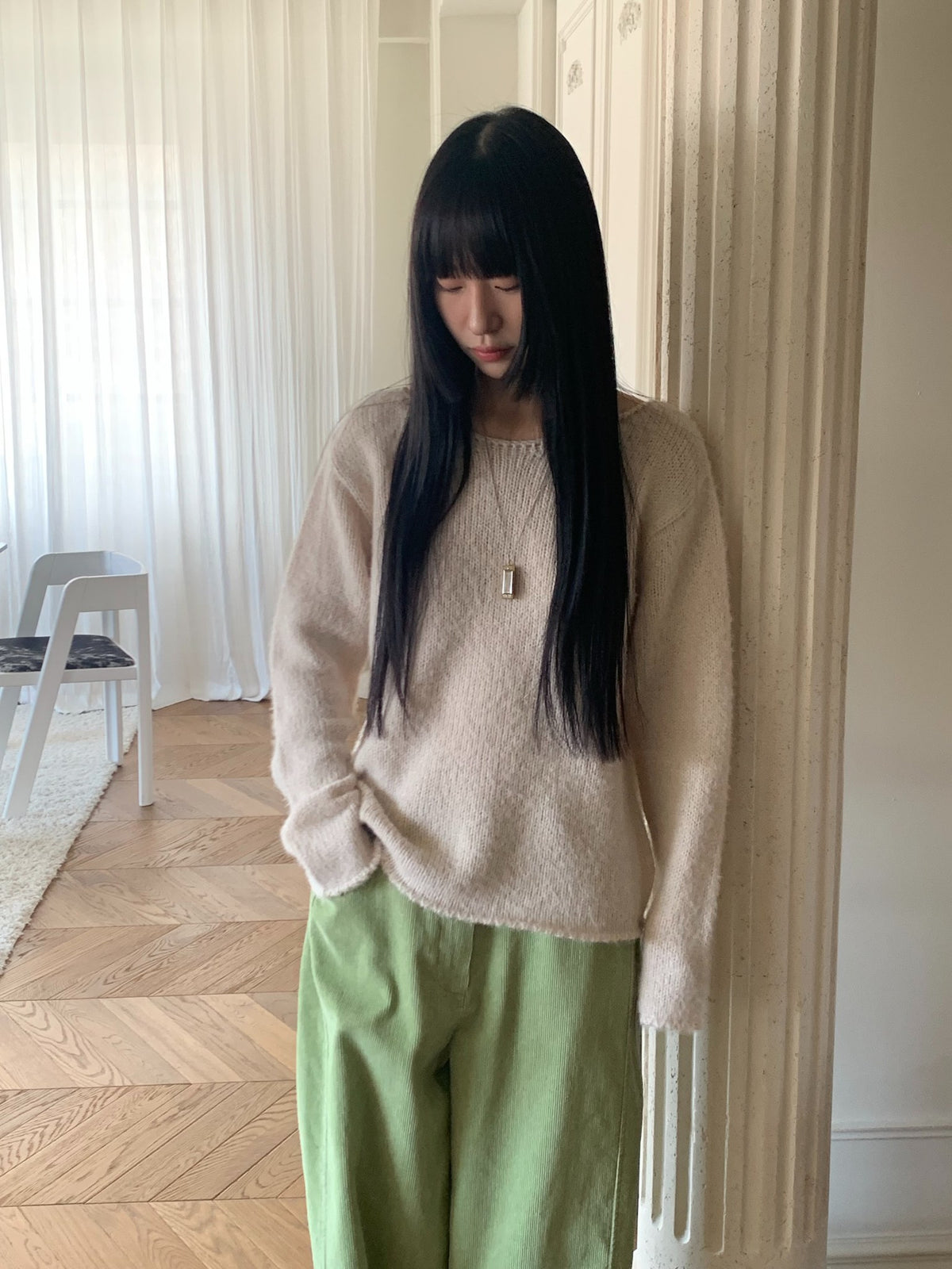 mute corduroy pants-4col