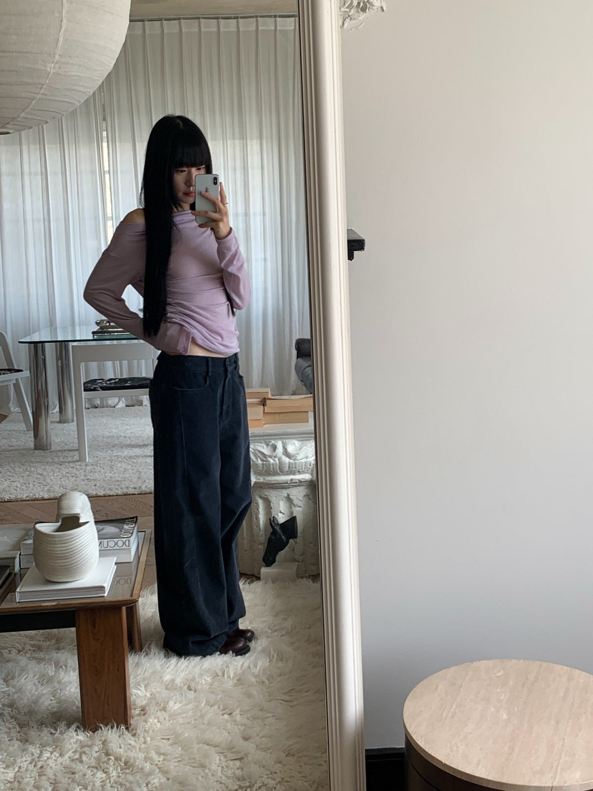 mute corduroy pants-4col