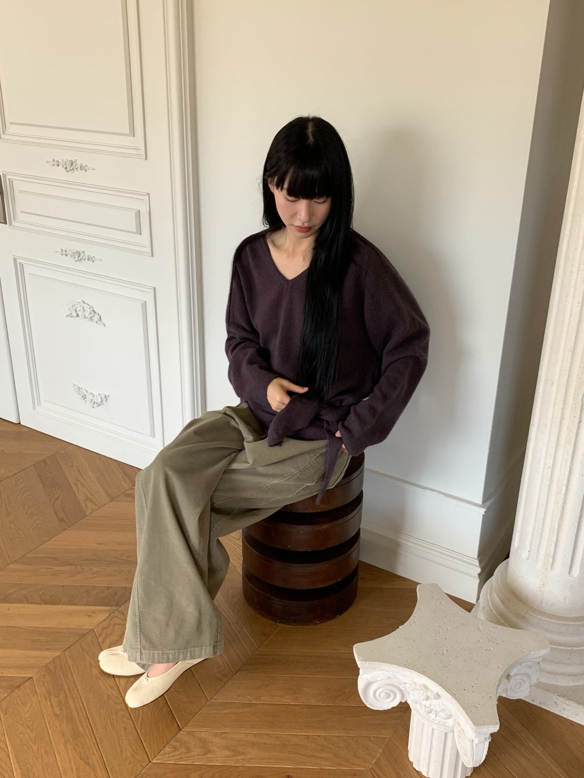 mute corduroy pants-4col