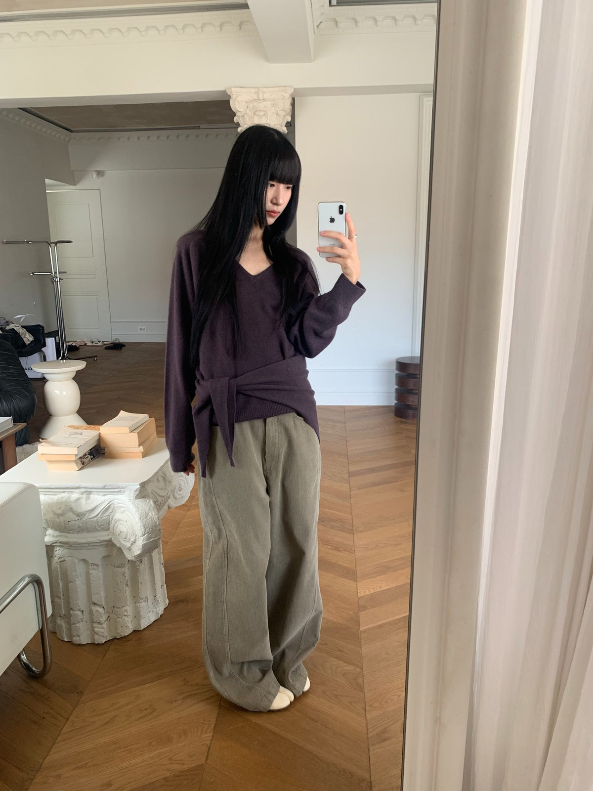 mute corduroy pants-4col