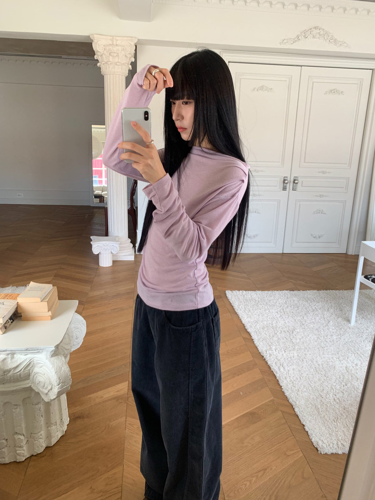 mute corduroy pants-4col