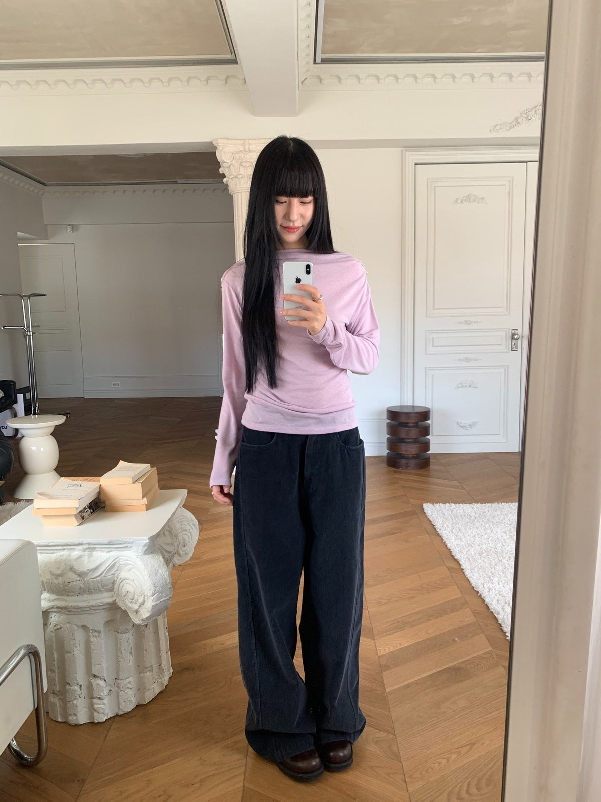 mute corduroy pants-4col