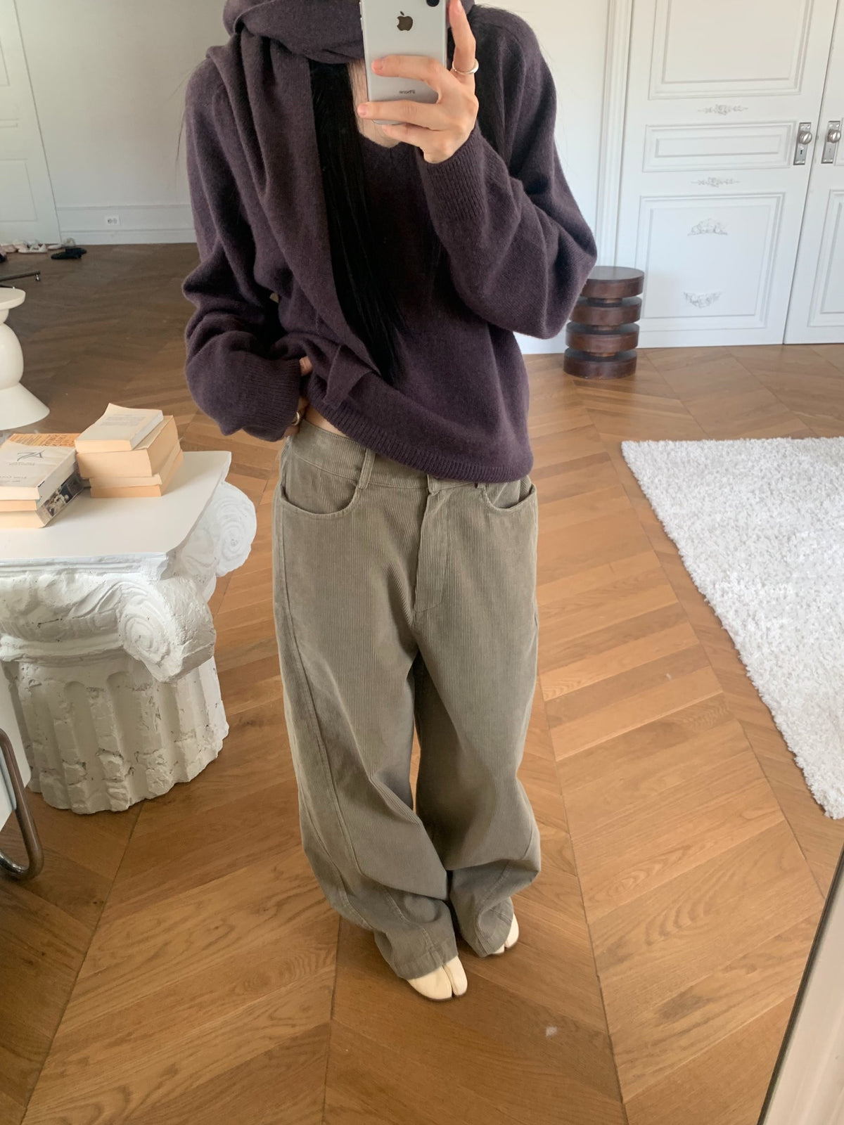 mute corduroy pants-4col