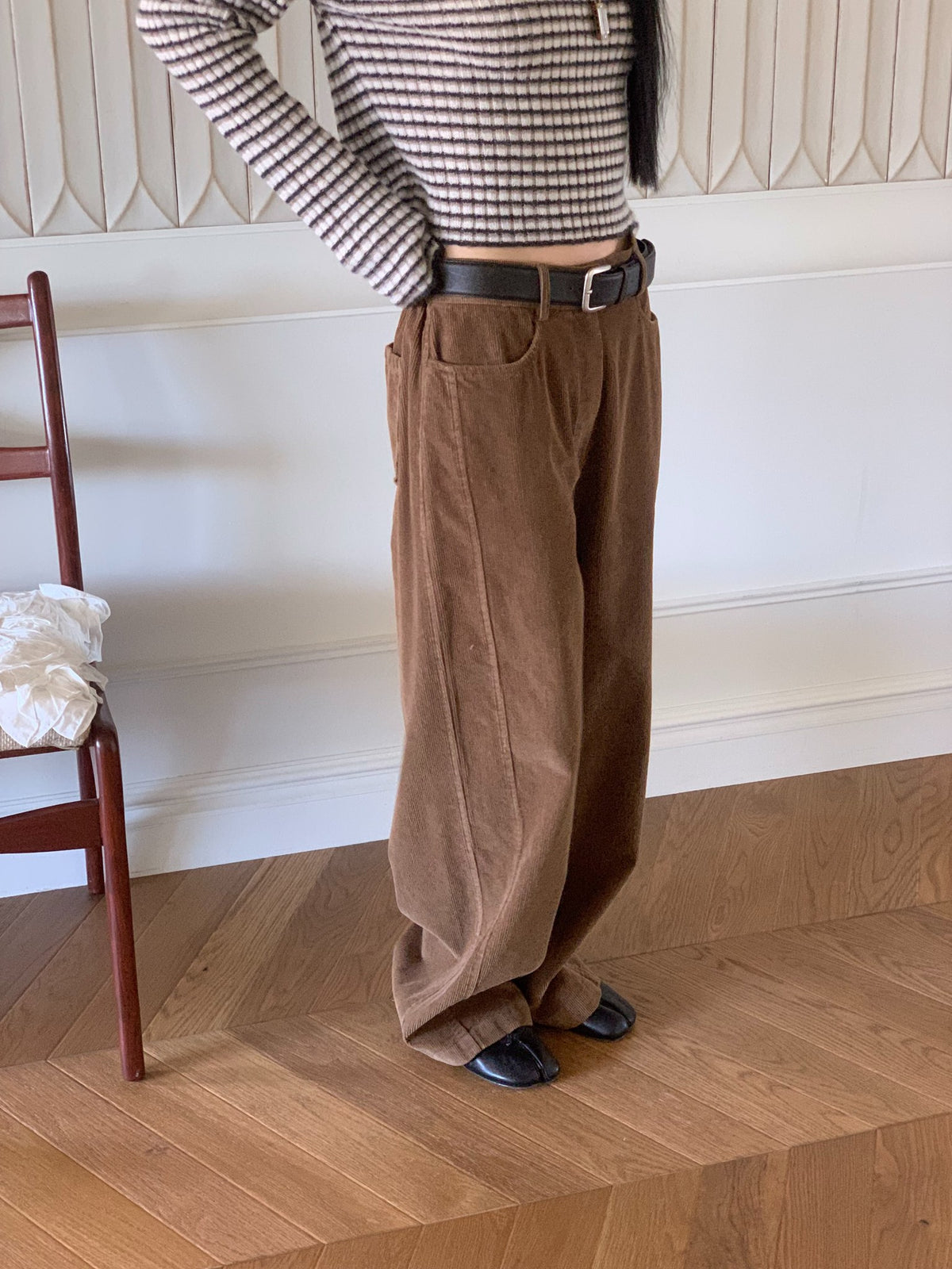 mute corduroy pants-4col