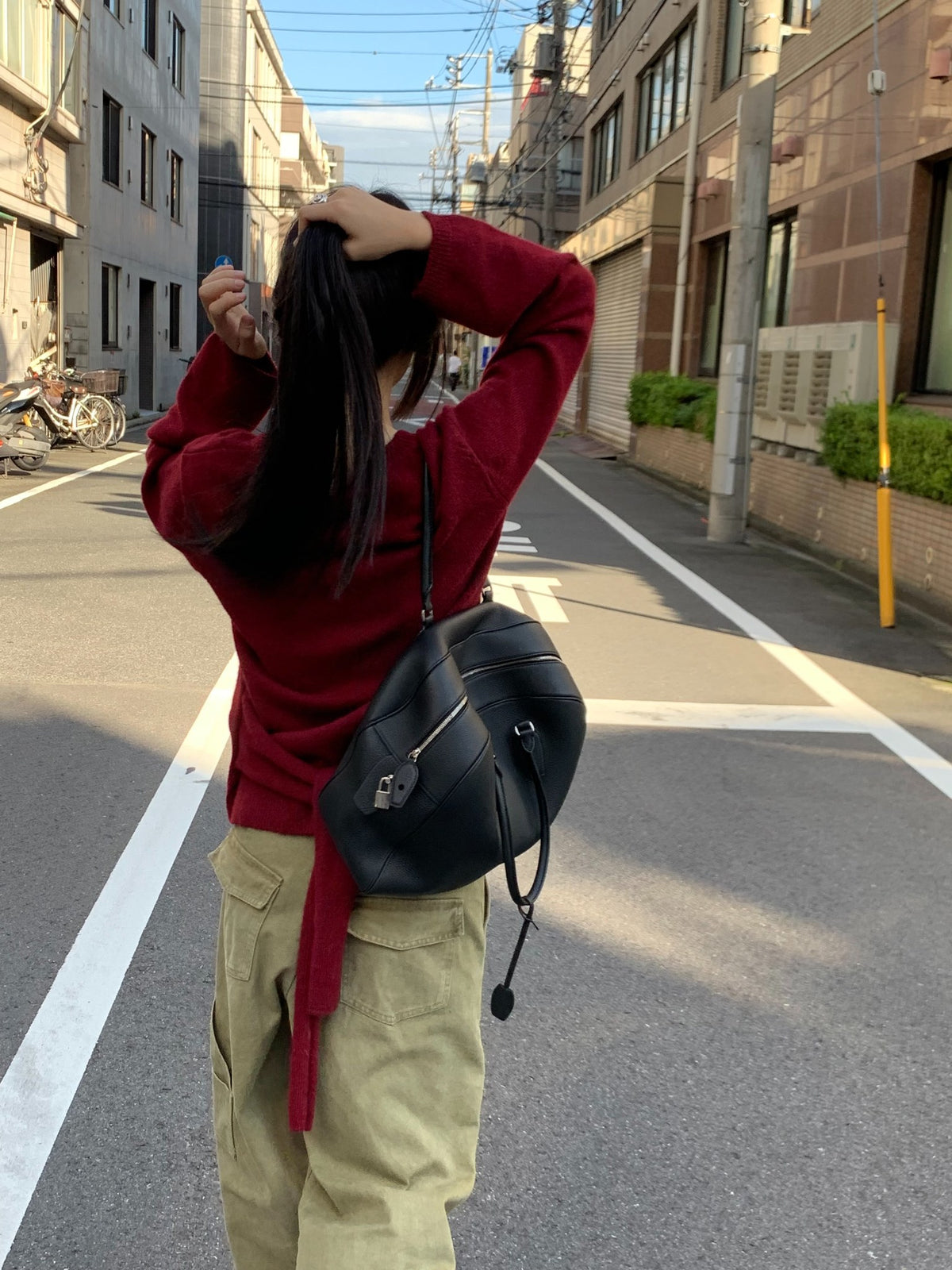 mile v-neck knit-4col