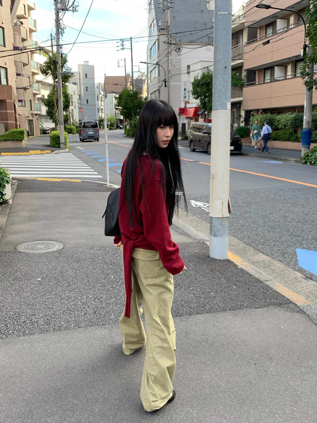 mile v-neck knit-4col