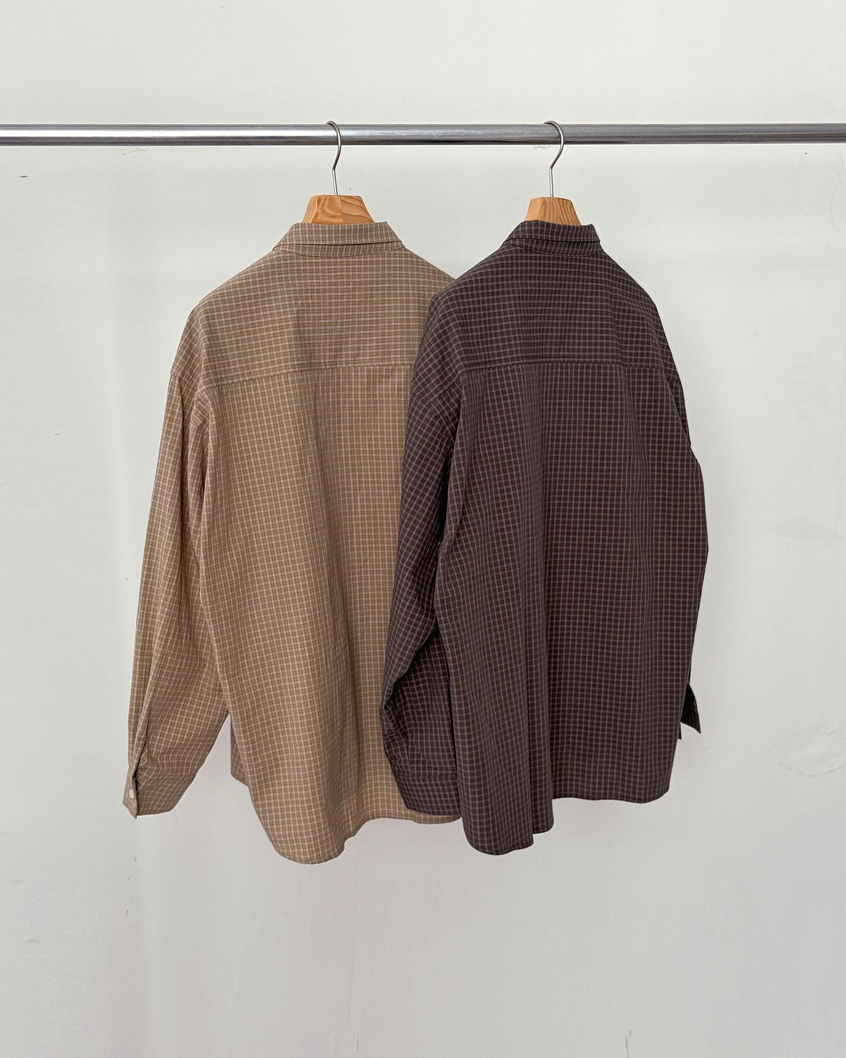 liter denny check shirt-2col