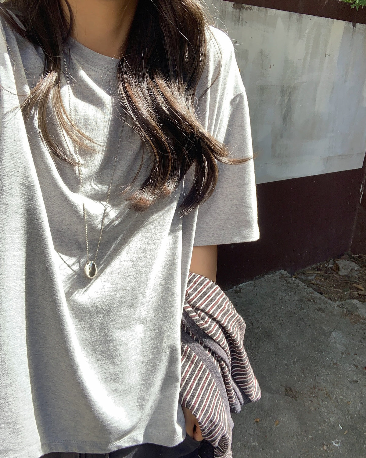 liter city boxy short-sleeve T-2col