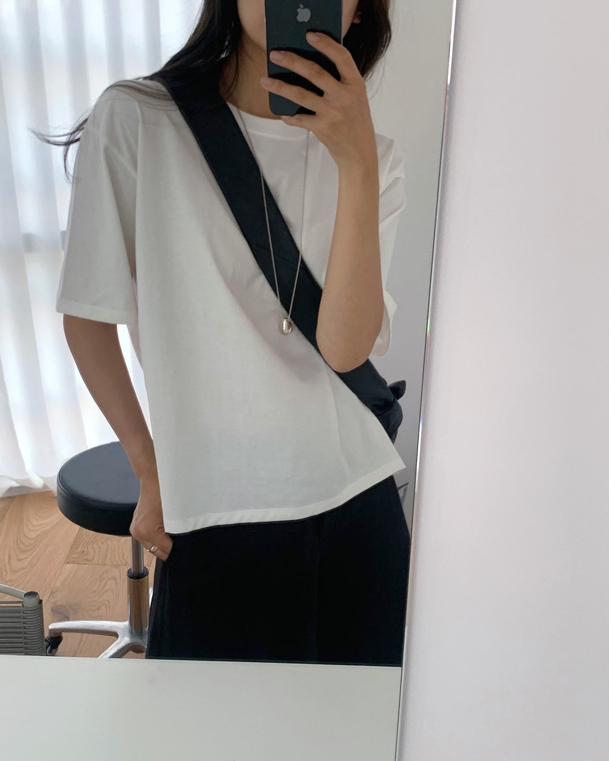 liter city boxy short-sleeve T-2col