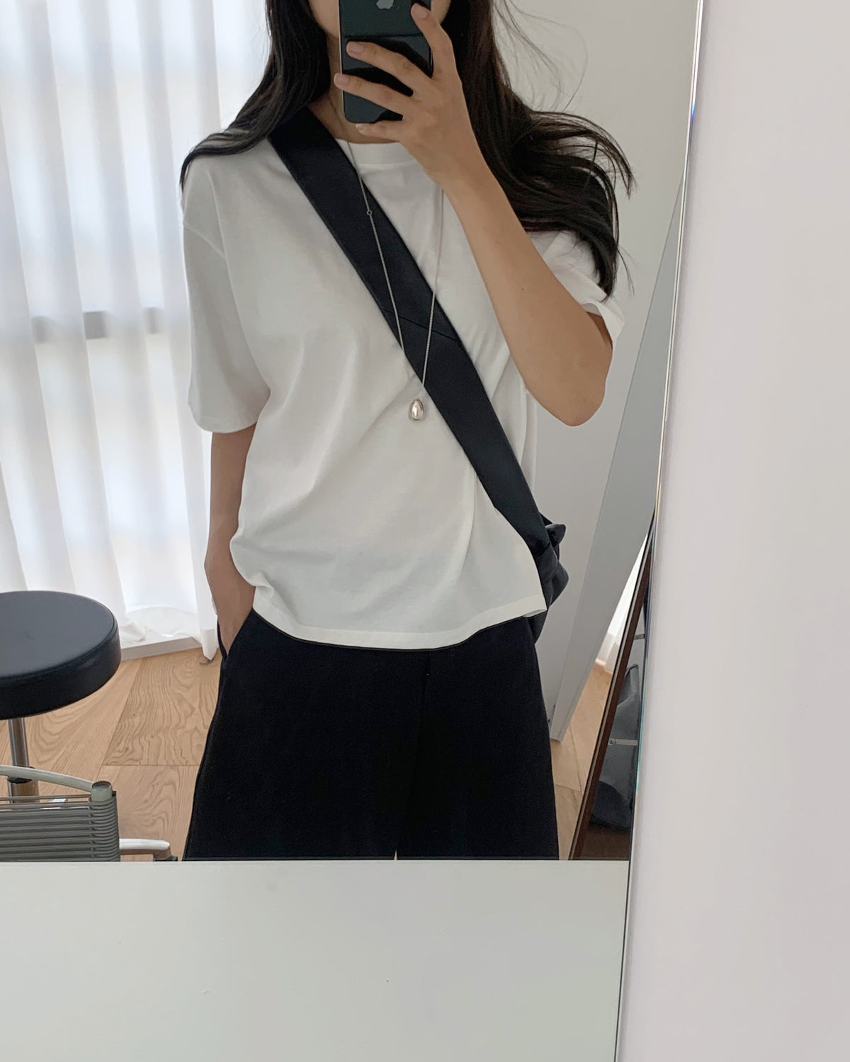 liter city boxy short-sleeve T-2col