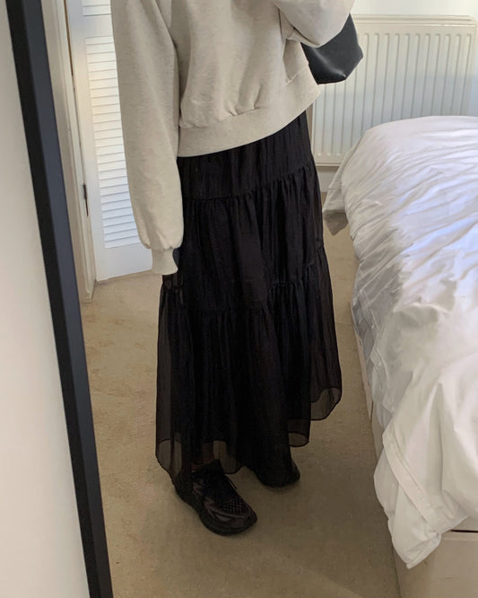 liter shushu cha tiered skirt-2col