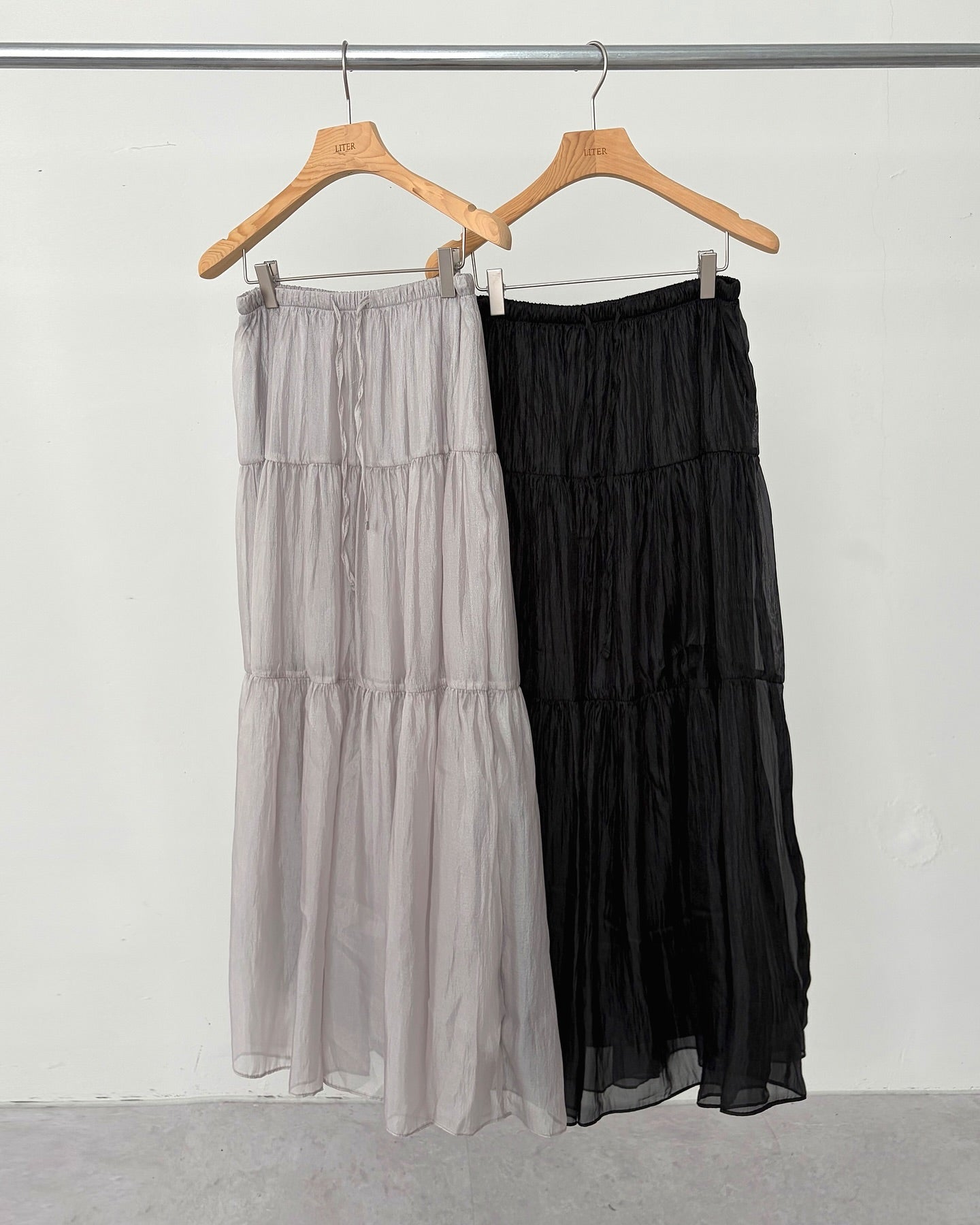 liter shushu cha tiered skirt-2col