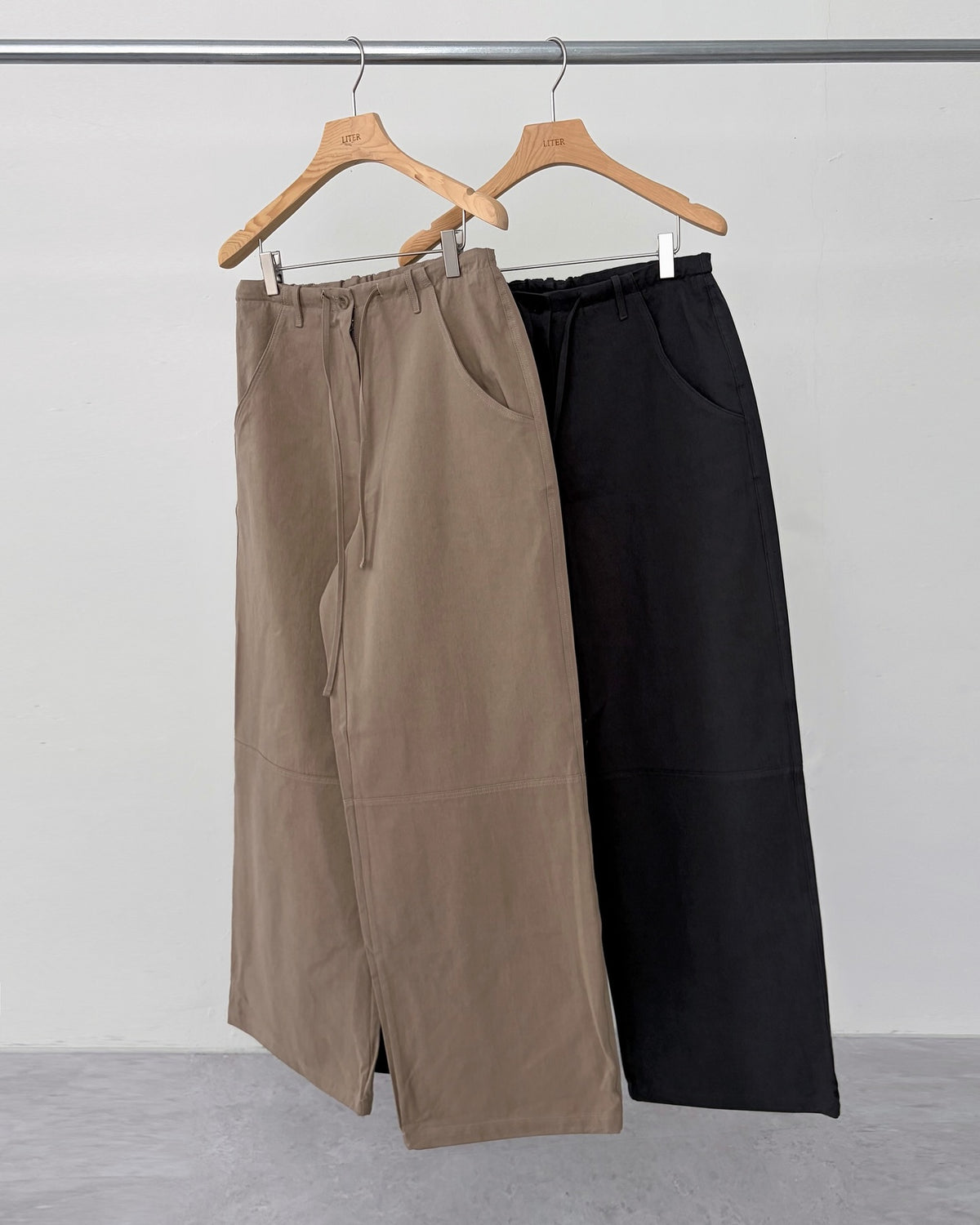 liter toast drawstring pants-2col