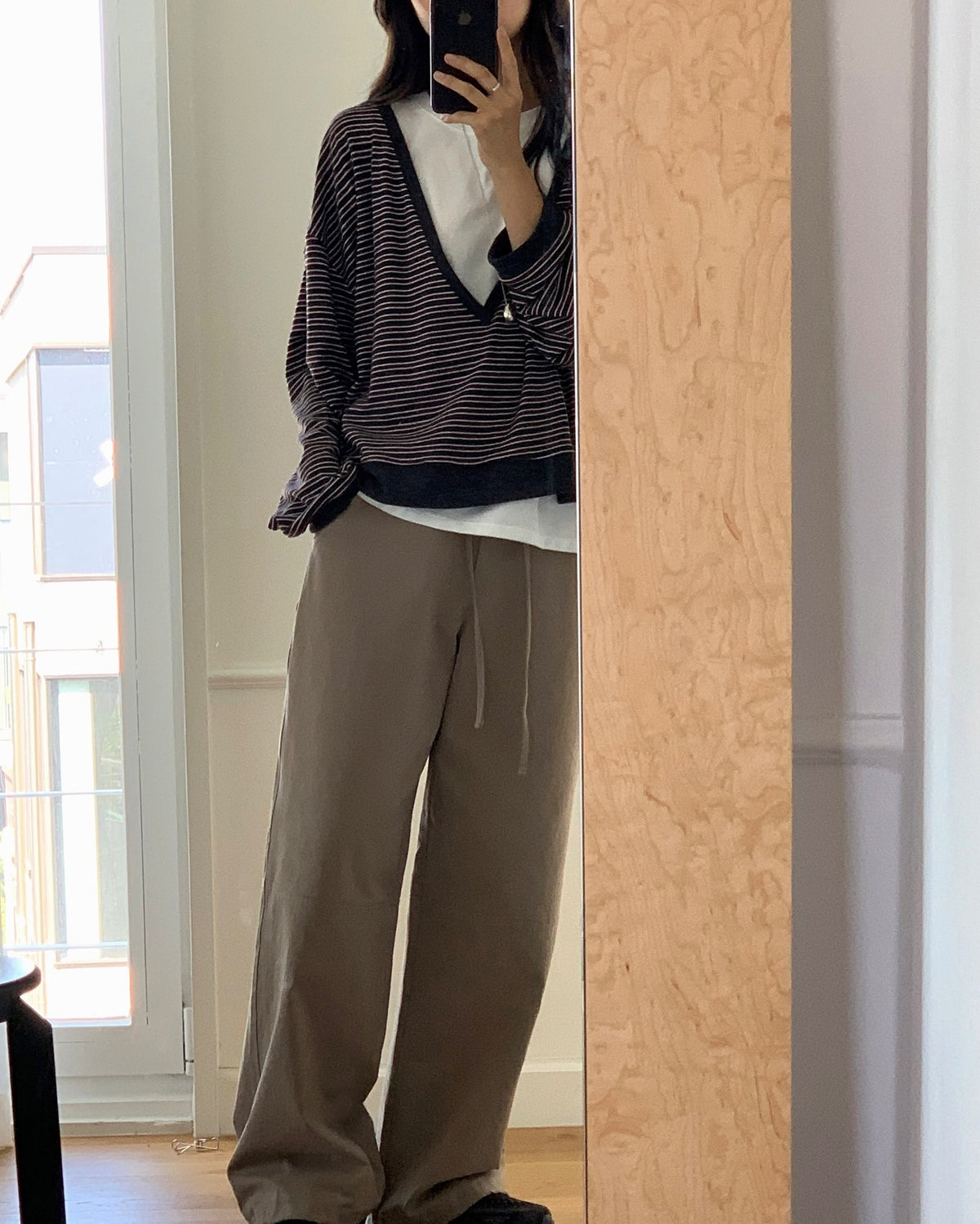 liter toast drawstring pants-2col
