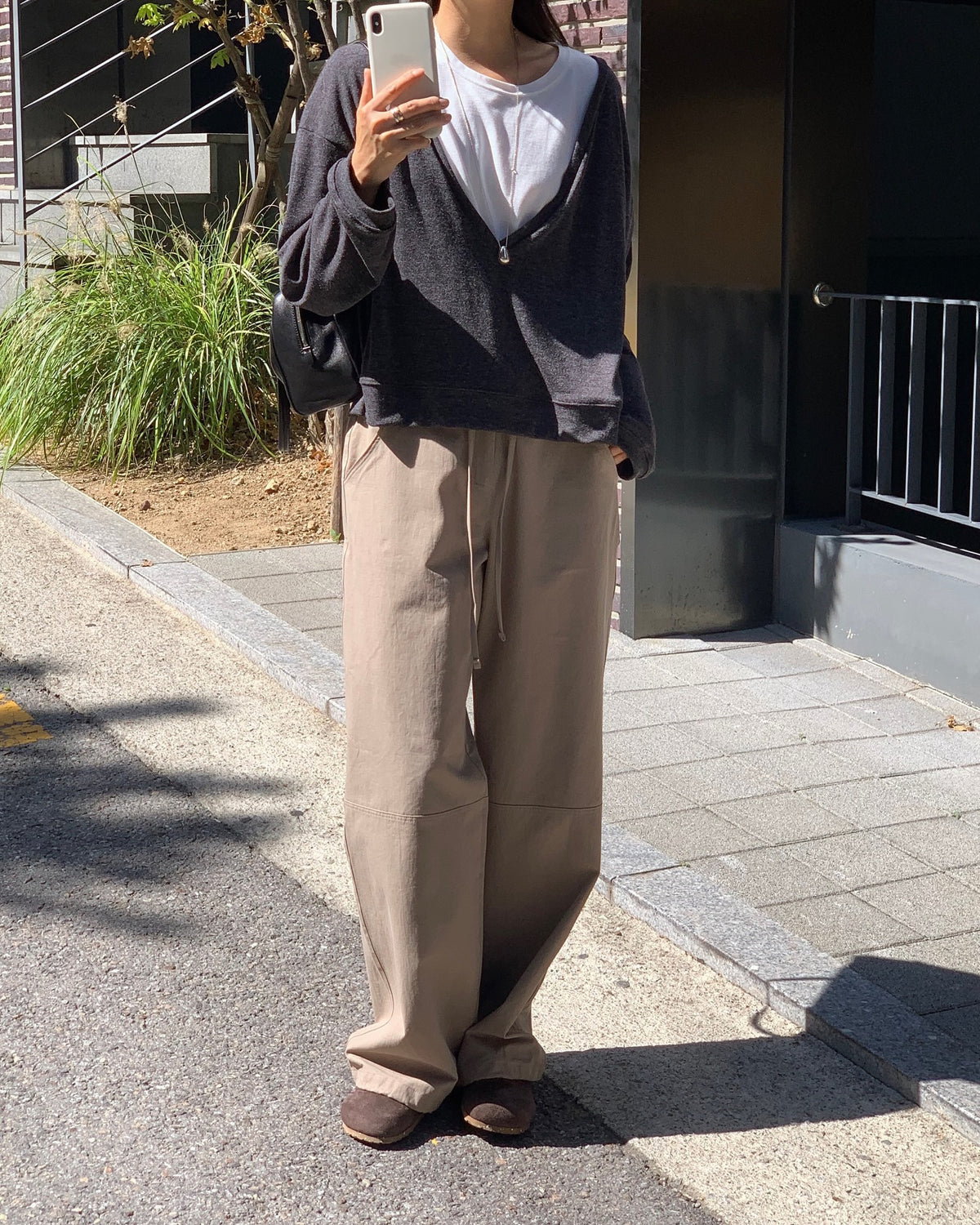 liter toast drawstring pants-2col