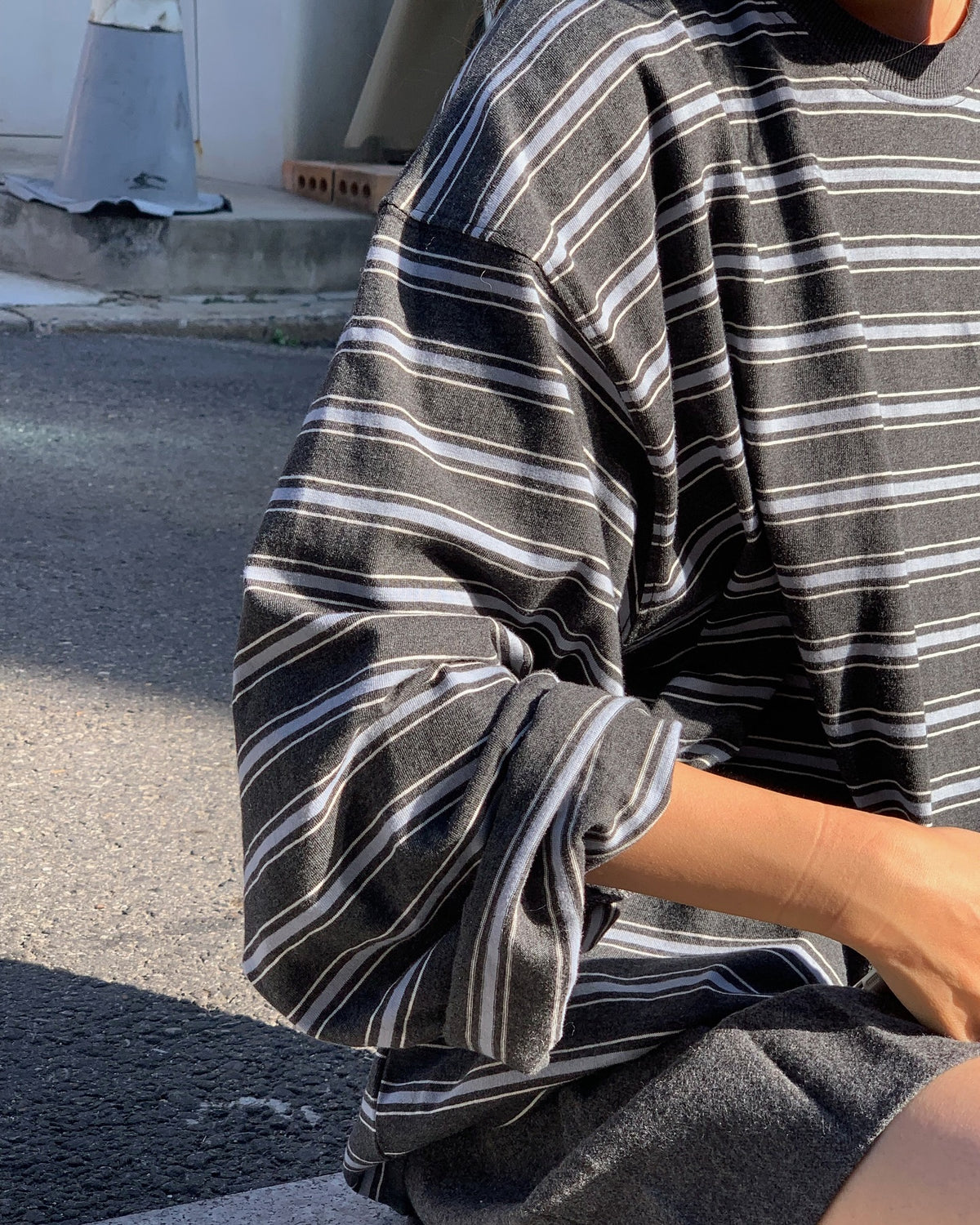 liter jerry striped T