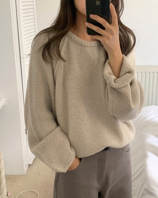 liter ronnie alpaca knit-3col