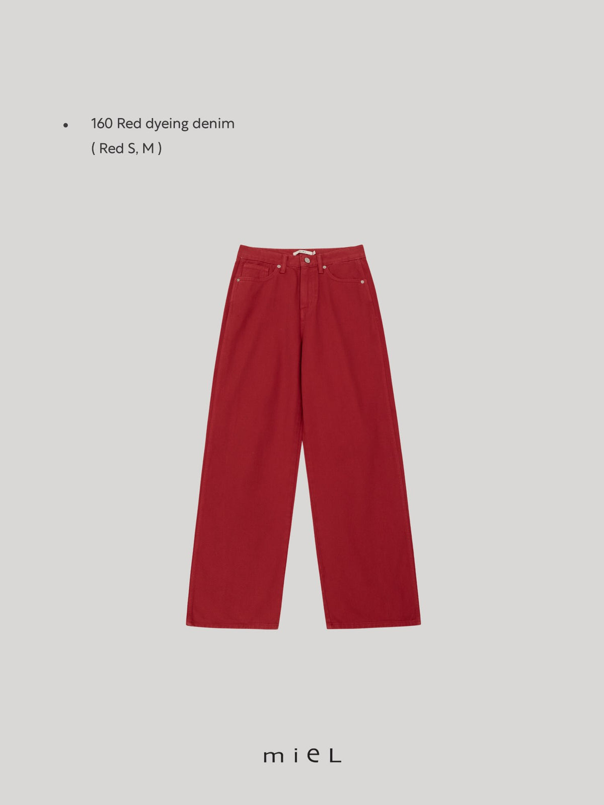 ️ 160 red dying denim