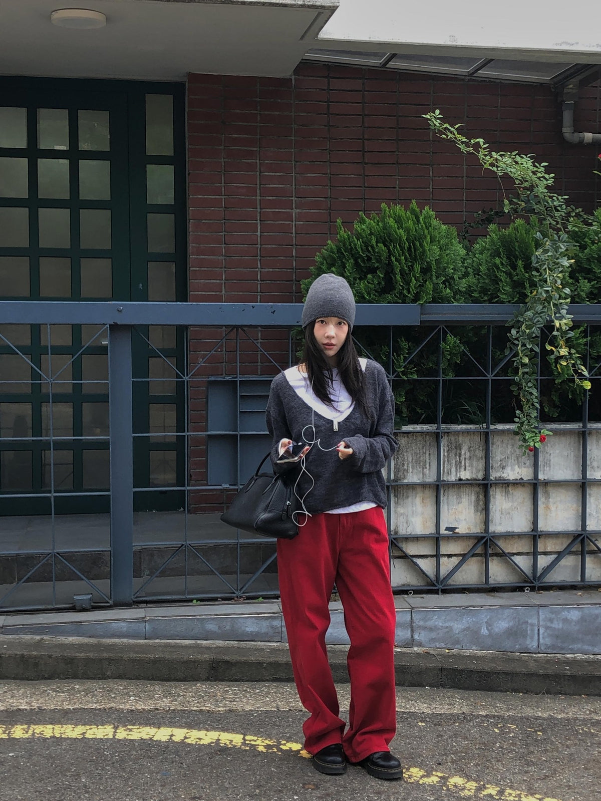 ️ 160 red dying denim