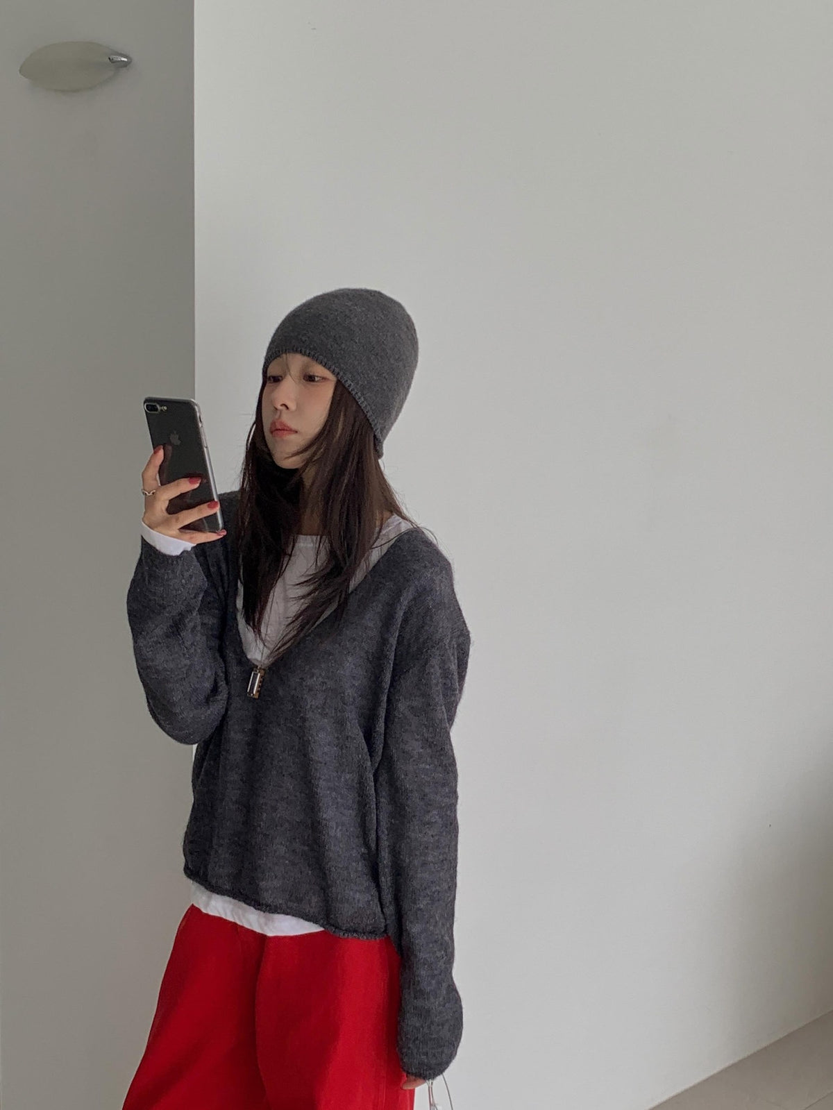 ️ 160 red dying denim