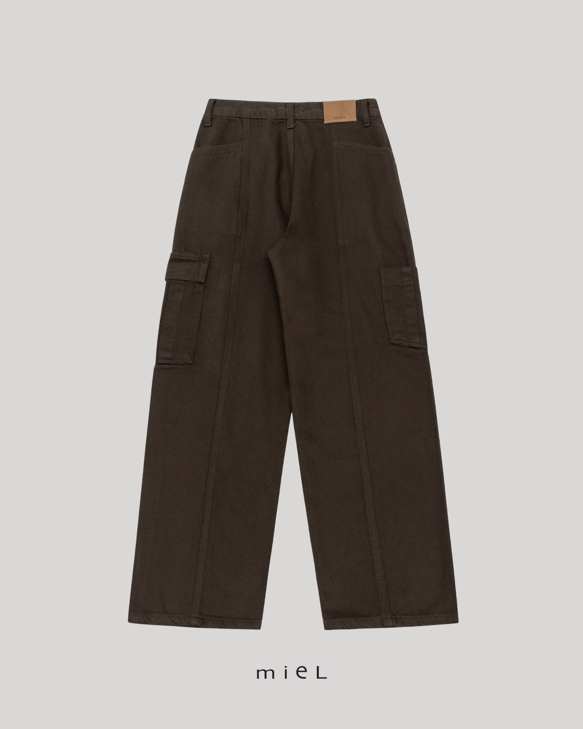 ️ 166 wool denim cargo pants-2col