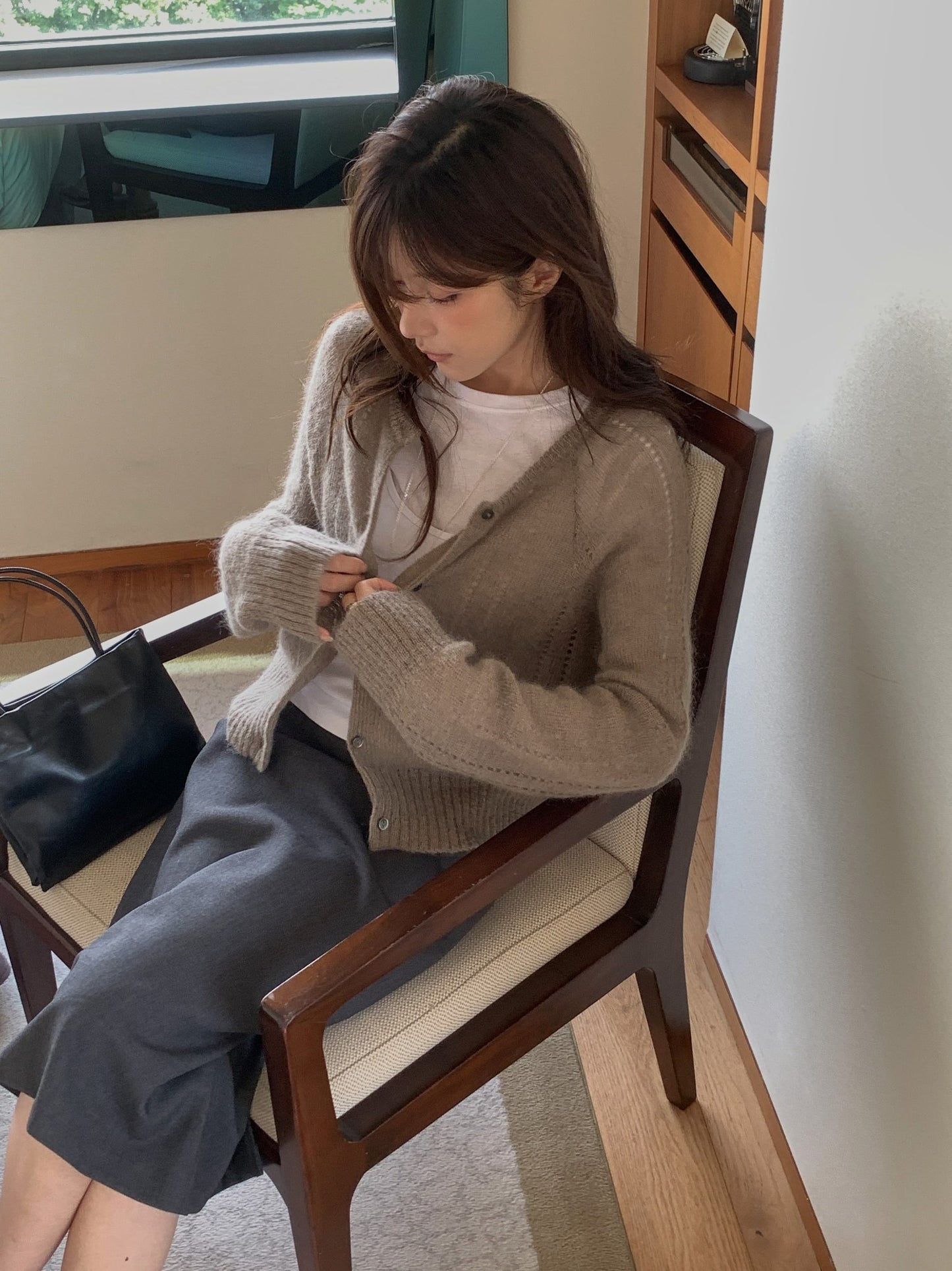 hand-knitted cardigan-4col