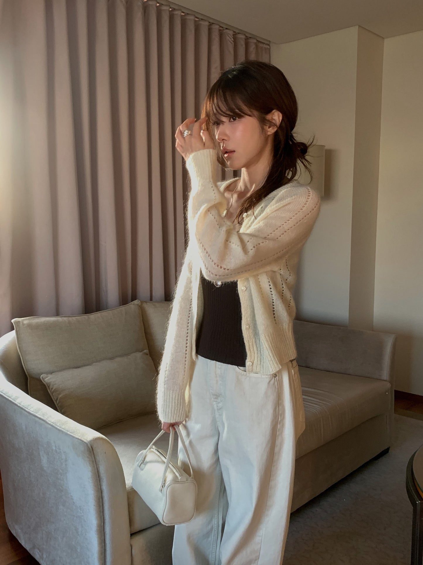 hand-knitted cardigan-4col