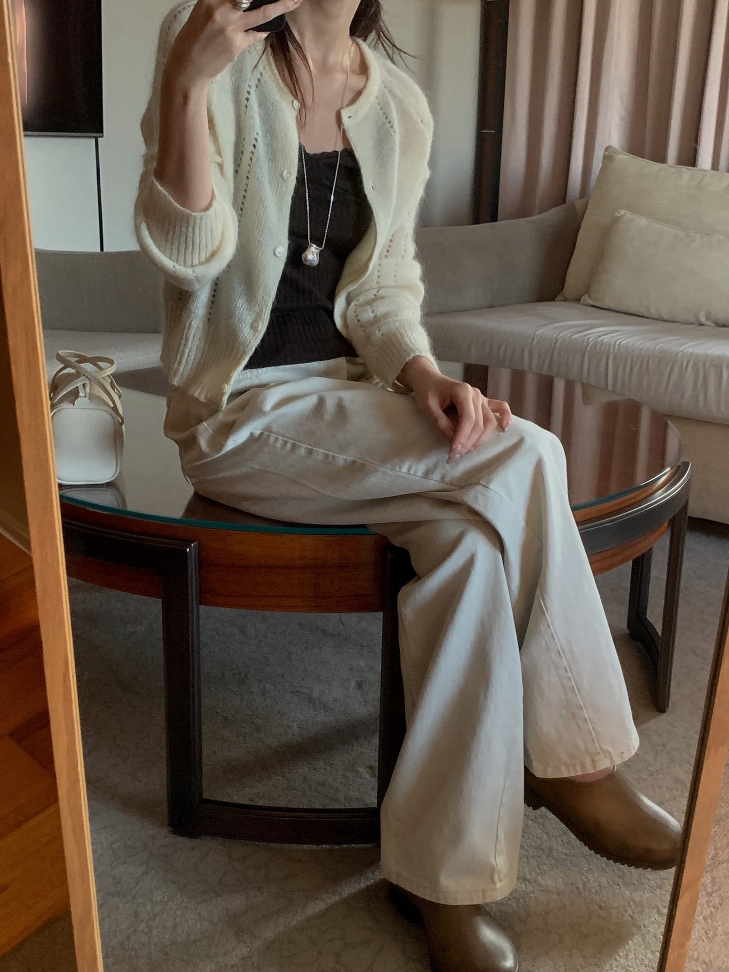 hand-knitted cardigan-4col